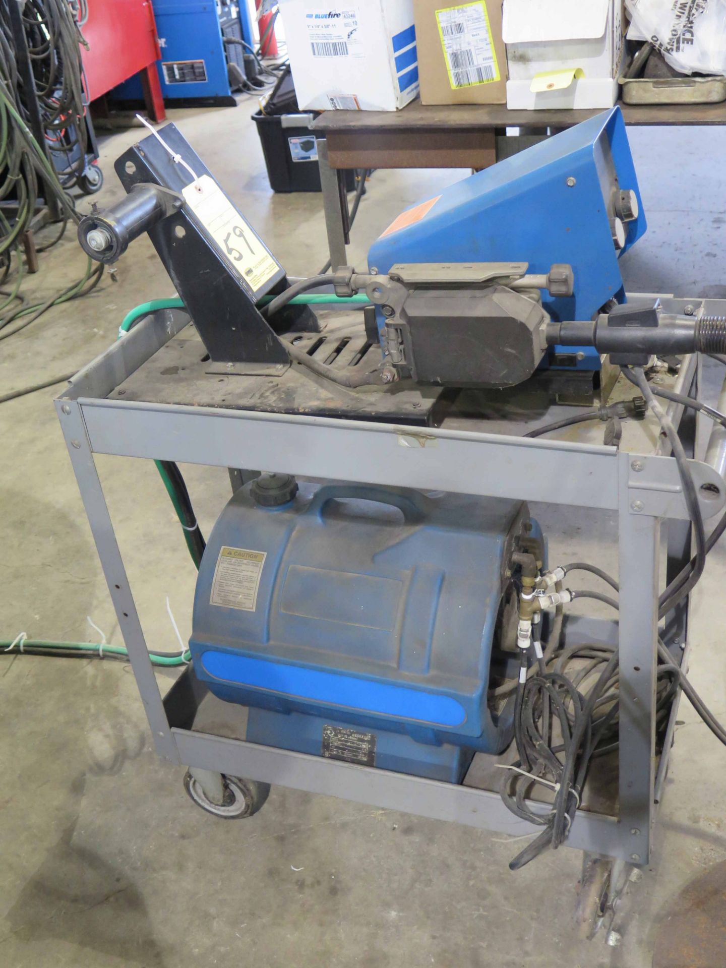 WIRE FEEDER, MILLER 70 SERIES MDL. S-74D, new 2004, 24 v., cart mtd., S/N LE033034, w/Miller - Image 3 of 3