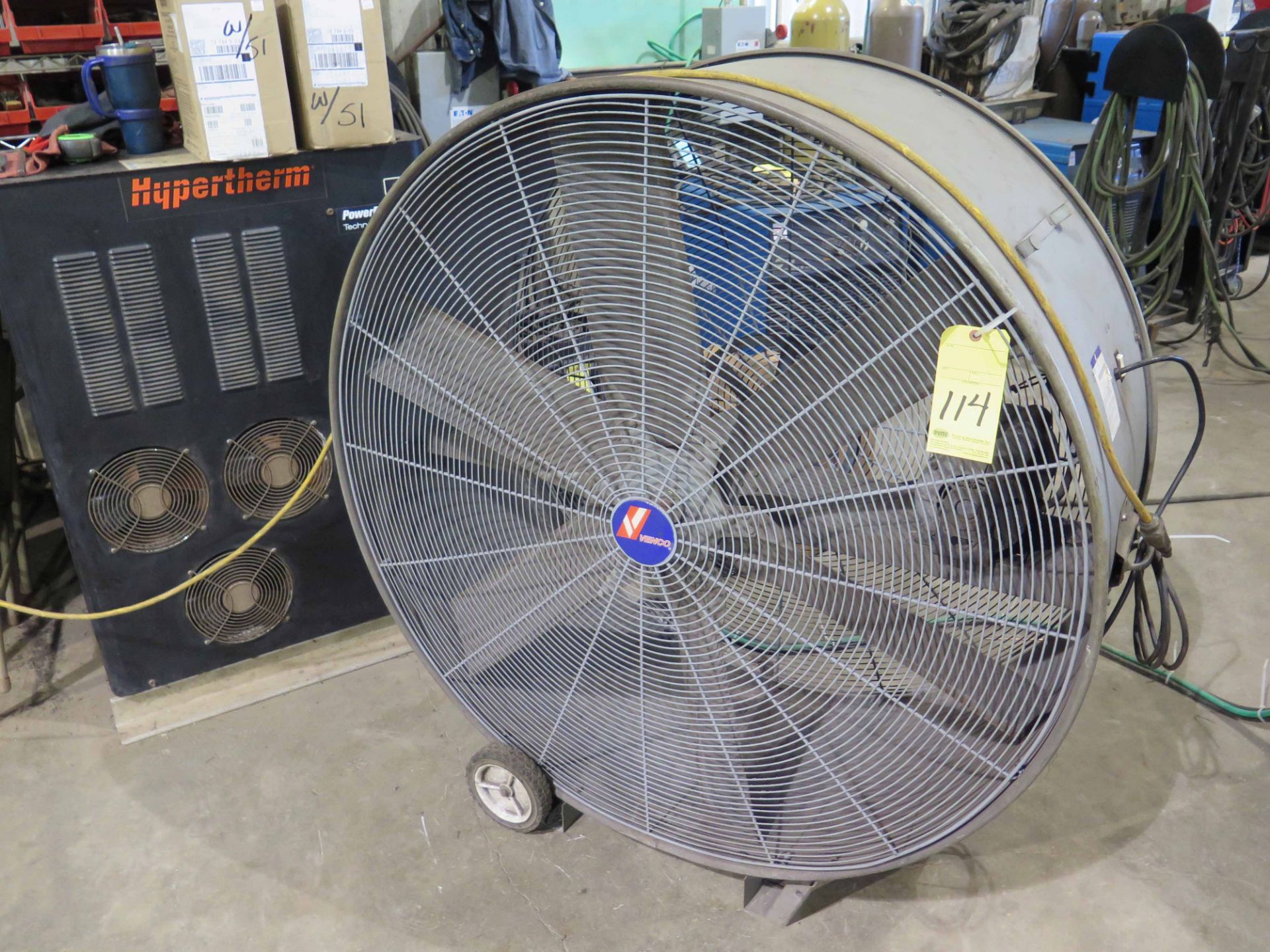 SHOP FAN, VENCO 48" MDL. MAC48-7-J1, S/N 13547144