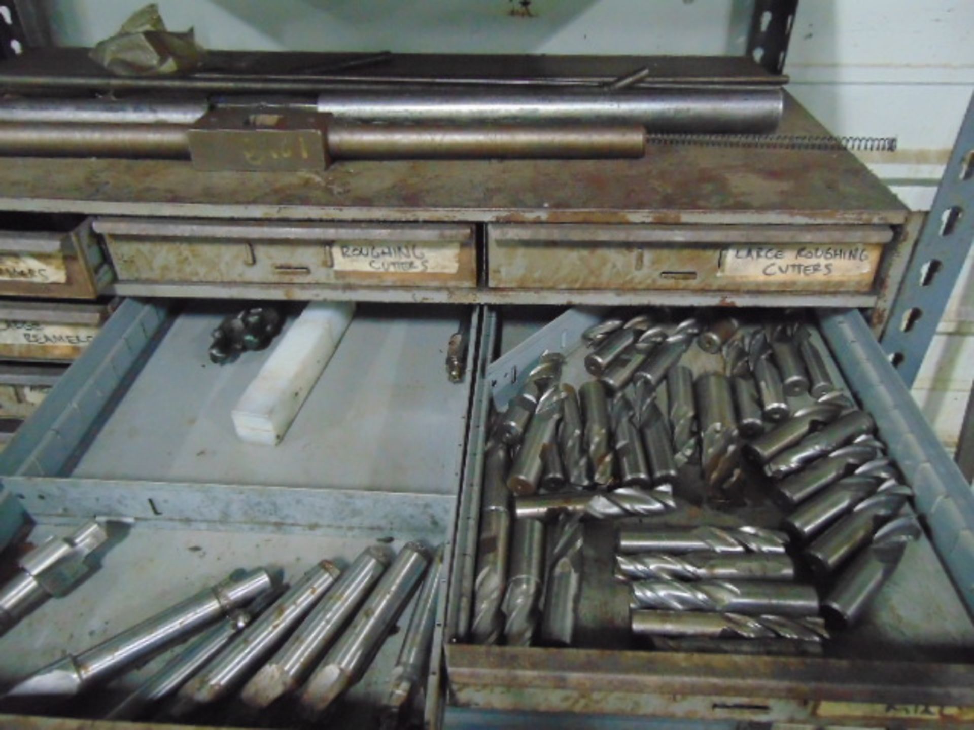LOT CONSISTING OF: assorted reamers, counterbores & endmills, w/(2) cabinets - Image 7 of 7