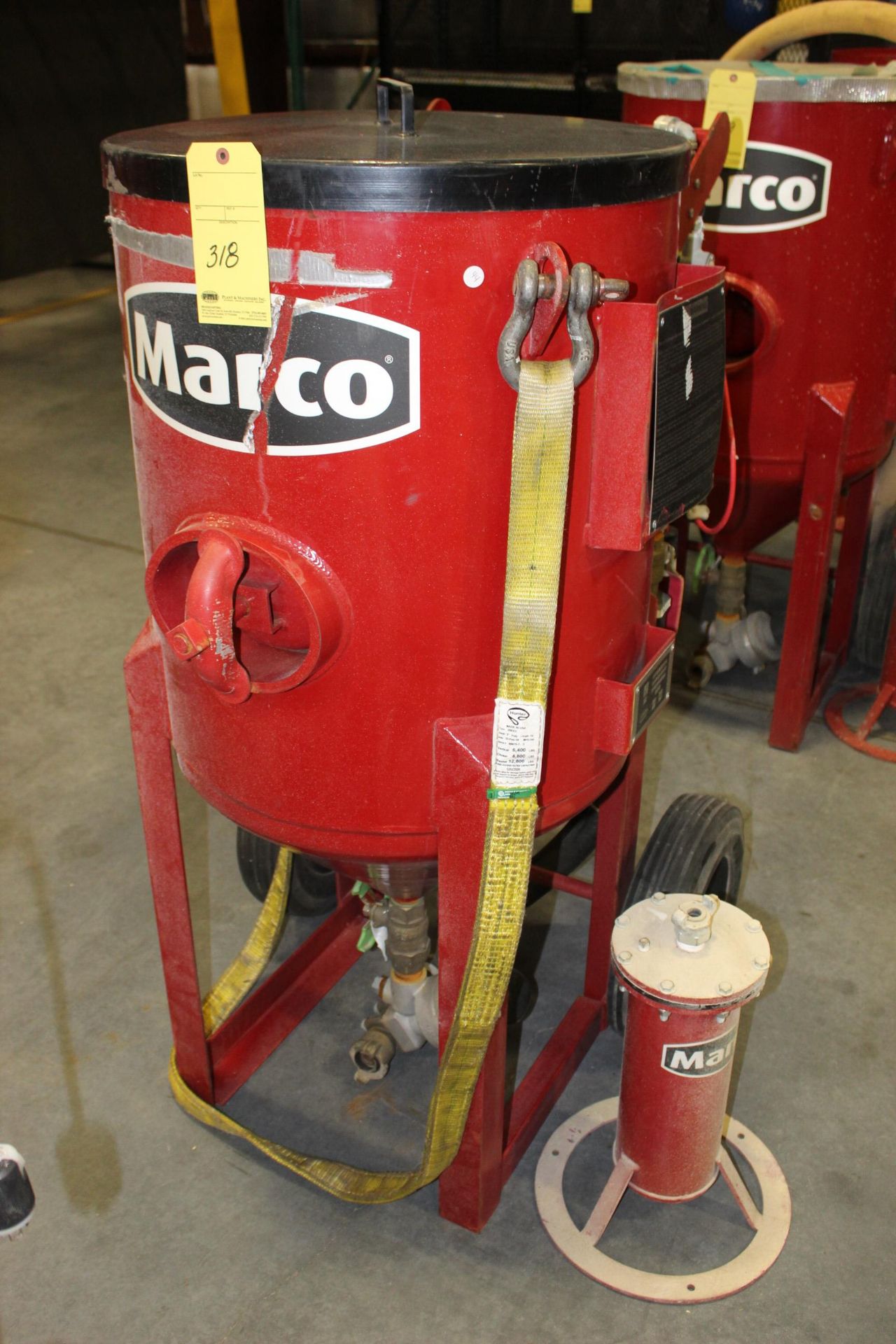 BLAST POT, MARCO, 150 PSI, w/accumulator