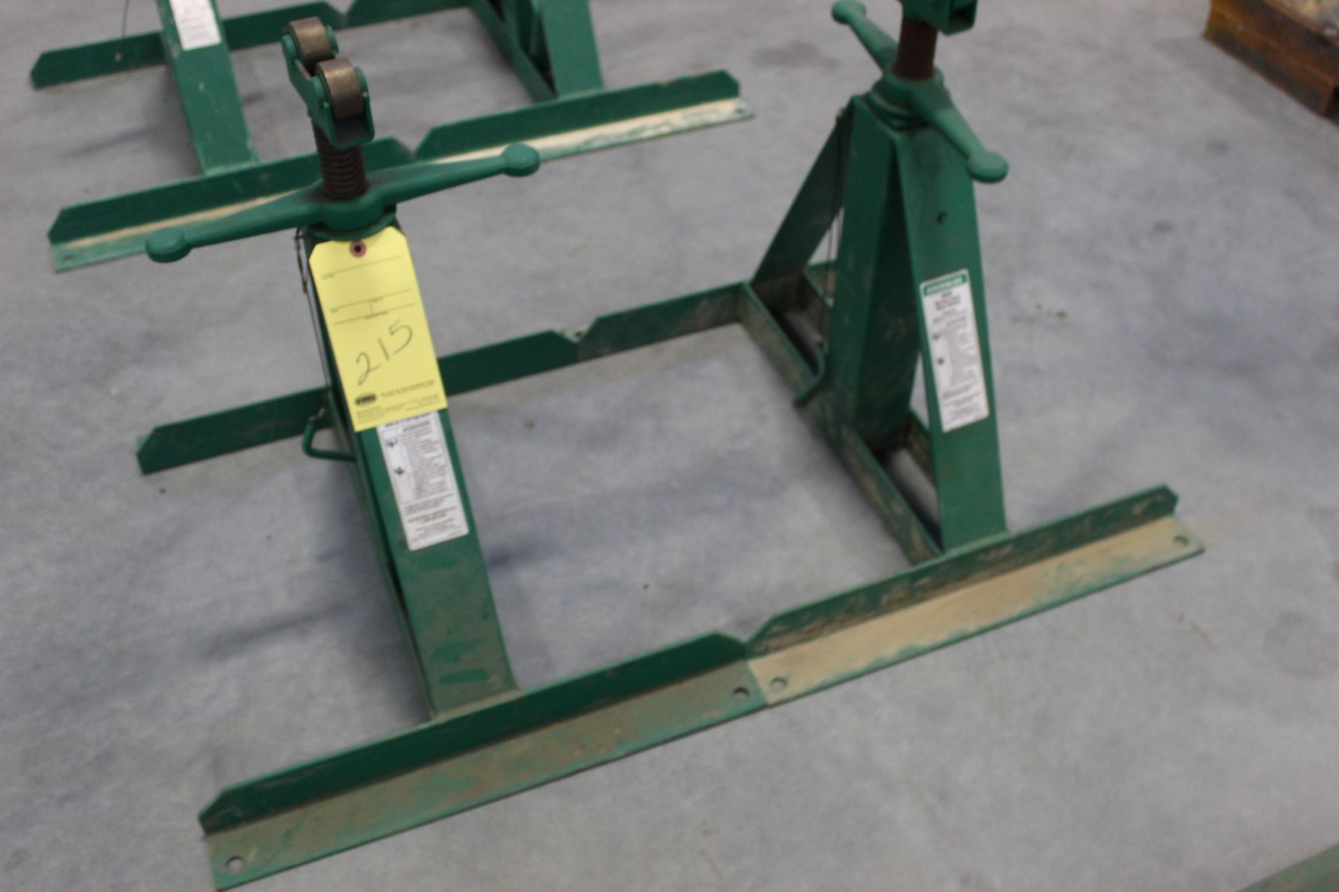 LOT OF SCREW TYPE REEL STANDS, GREENLEE MDL. 683 (one set)