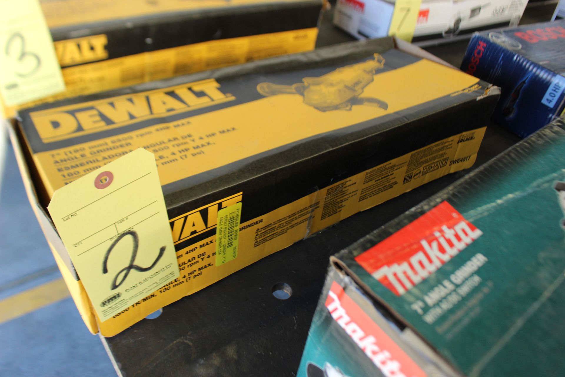 ANGLE GRINDER, DEWALT 7" (new)