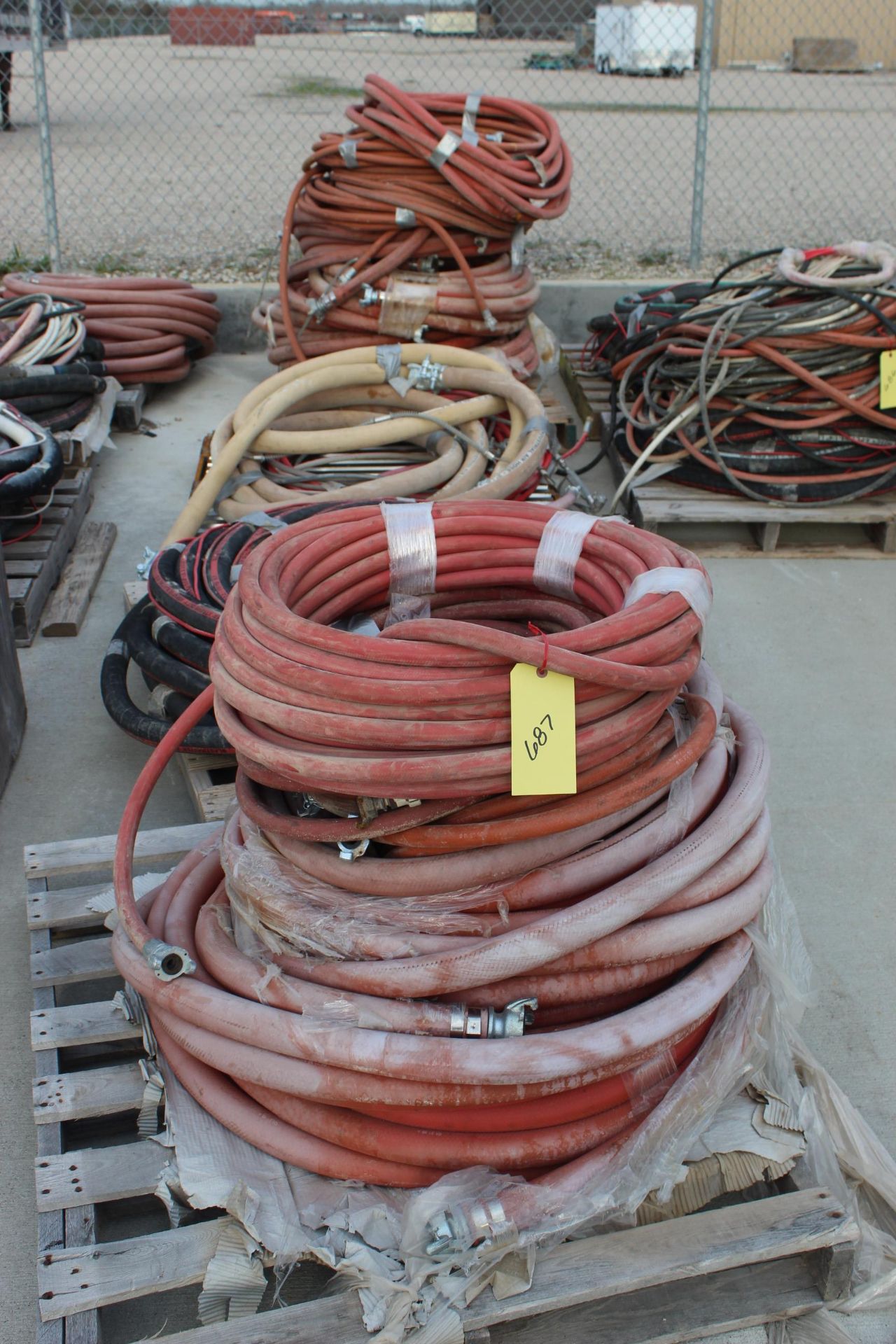 LOT OF SANDBLAST HOSE (in one row)