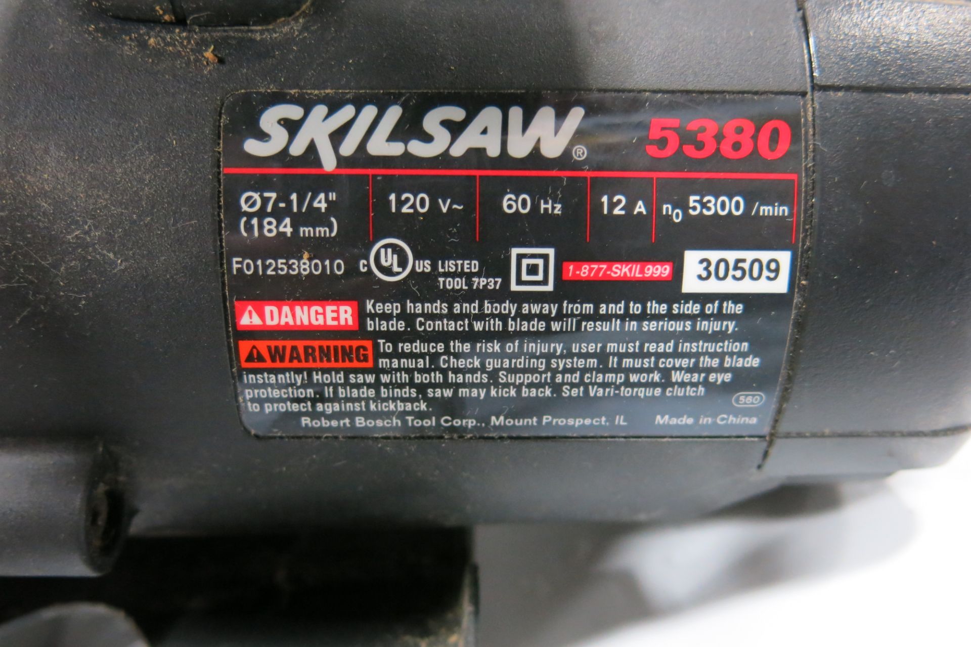 SKILSAW, 5380, 7 1/4", PORTABLE CIRCULAR SAW - Image 3 of 4