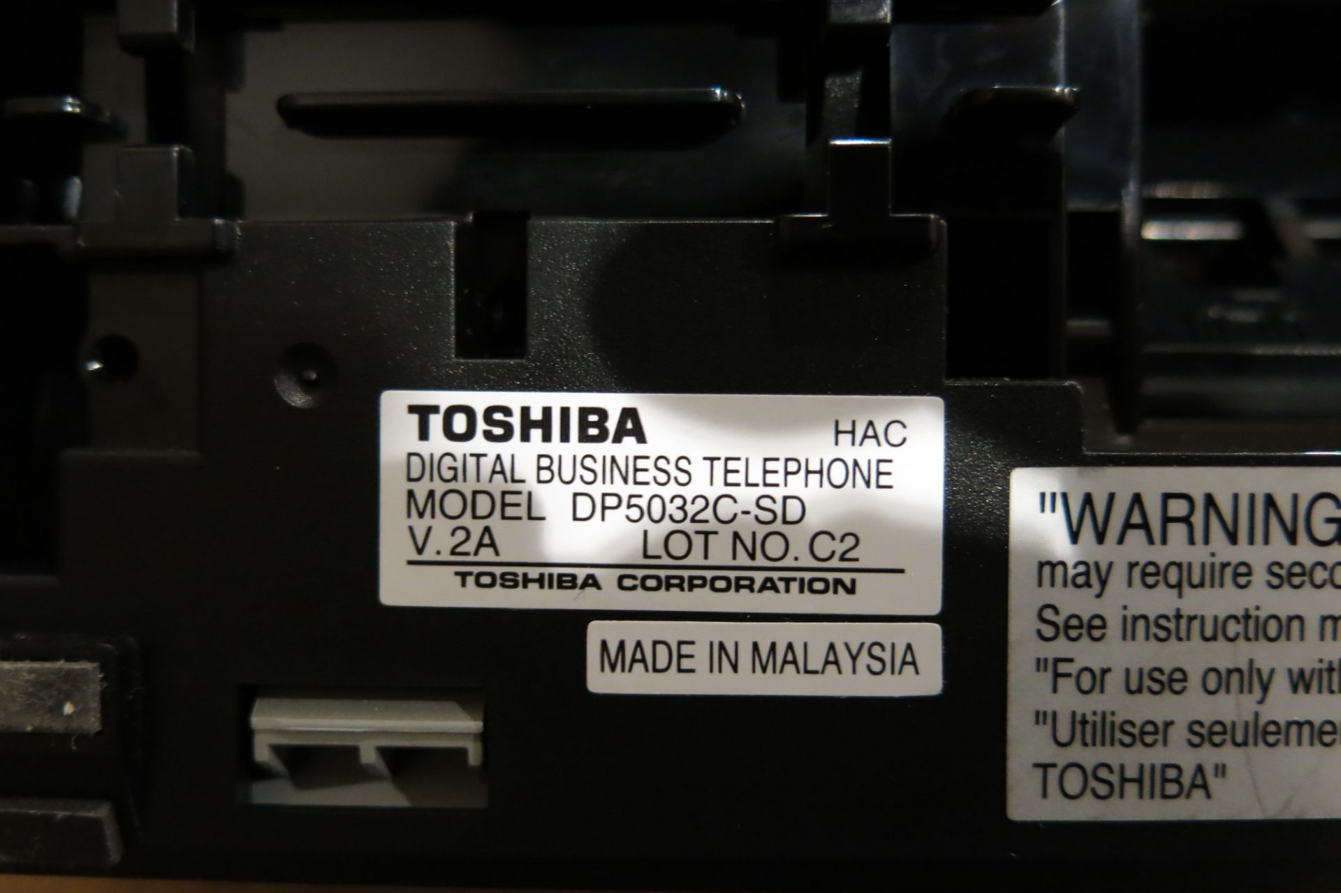 LOT OF (5) TOSHIBA, DP5022C-SDM, HANDSETS - Image 7 of 11