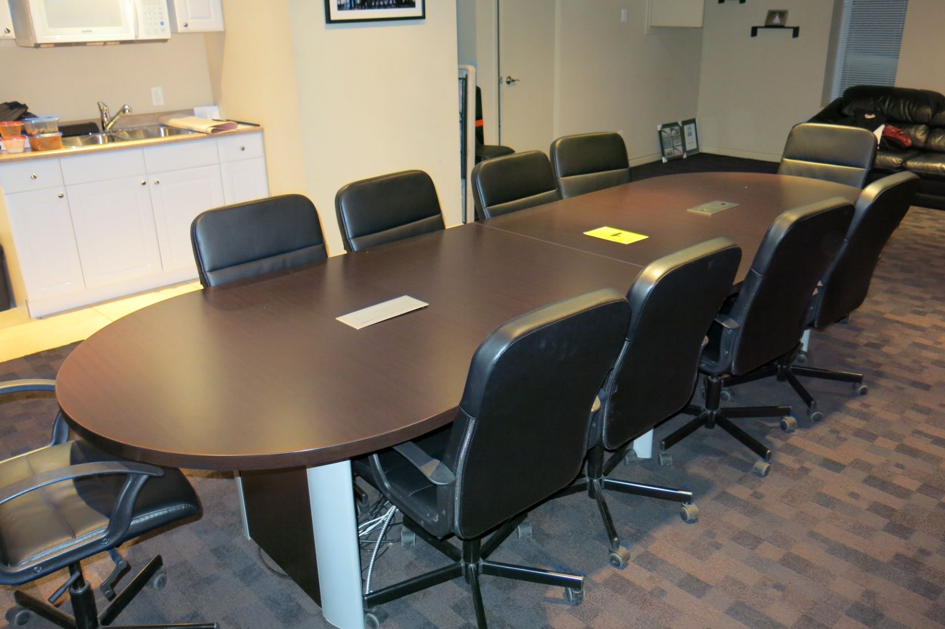 MAHOGANY BOARDROOM TABLE (TABLE ONLY) - Image 7 of 7