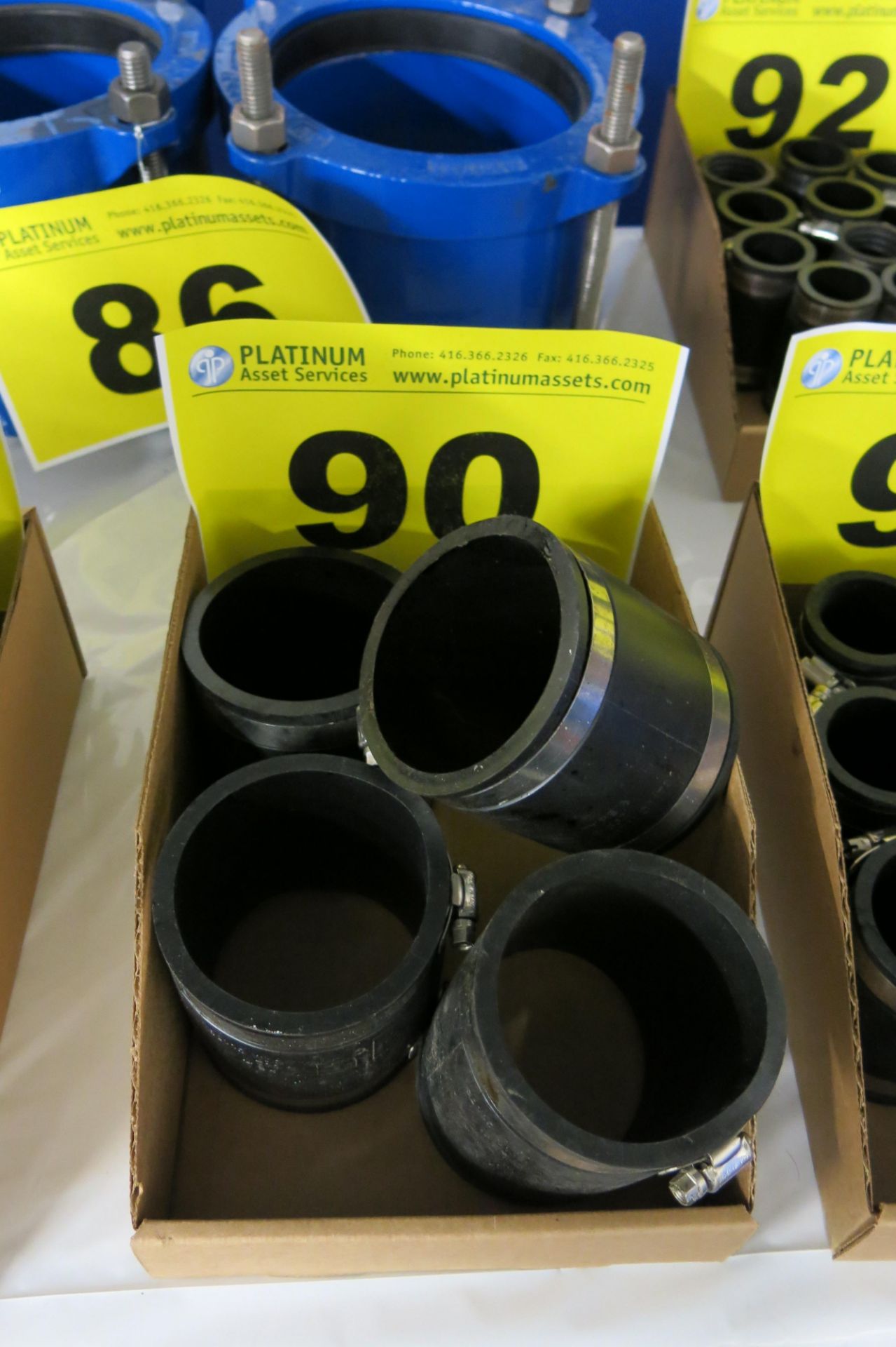 LOT OF FC-33 3" TO 3" RUBBER COUPLINGS