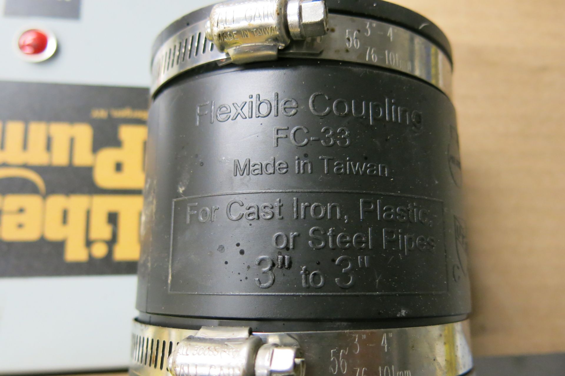 LOT OF FC-33 3" TO 3" RUBBER COUPLINGS - Image 2 of 2