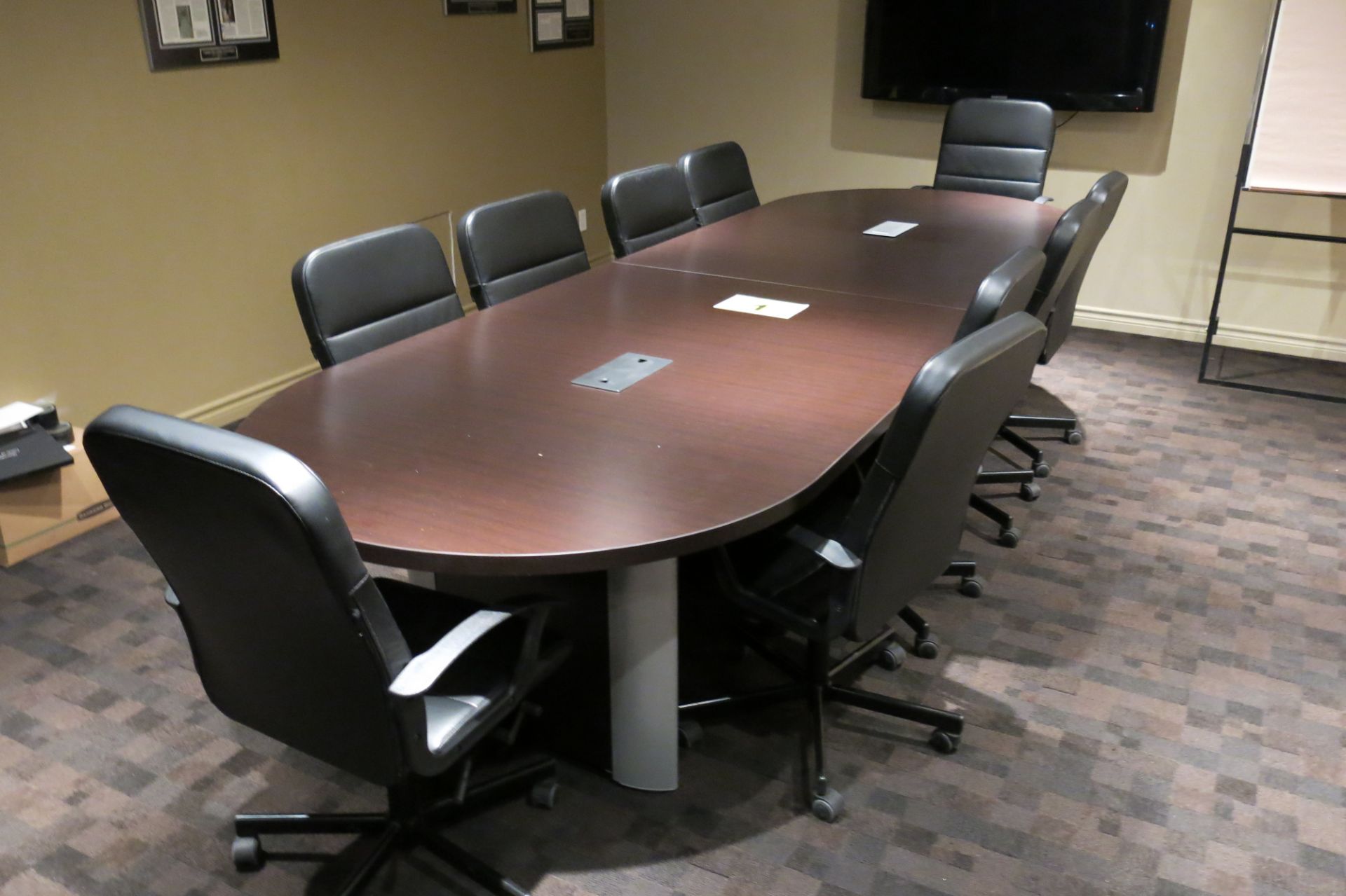 MAHOGANY BOARDROOM TABLE (TABLE ONLY)