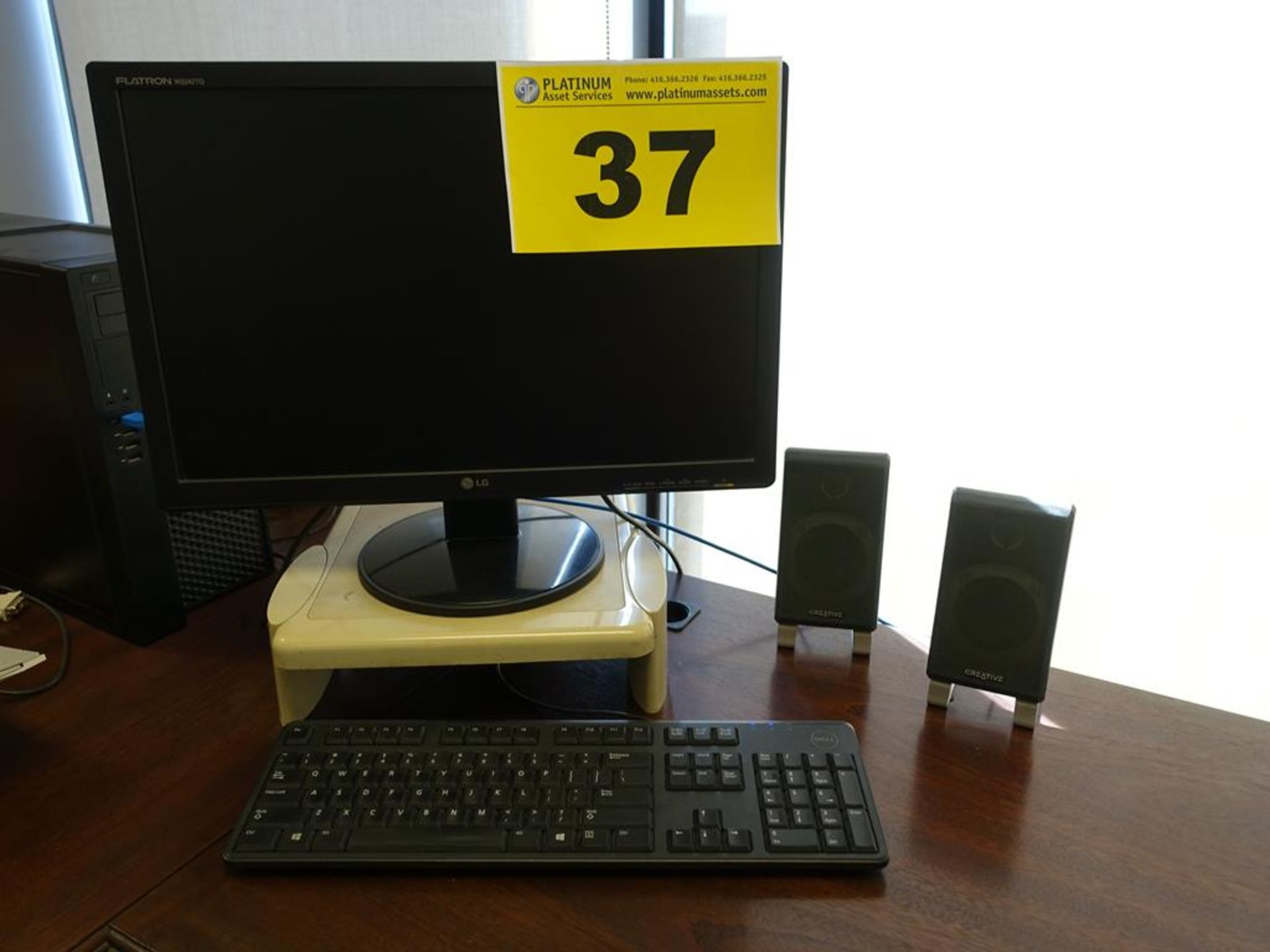 LG, COMPUTER MONITOR, KEYBOARD AND MOUSE