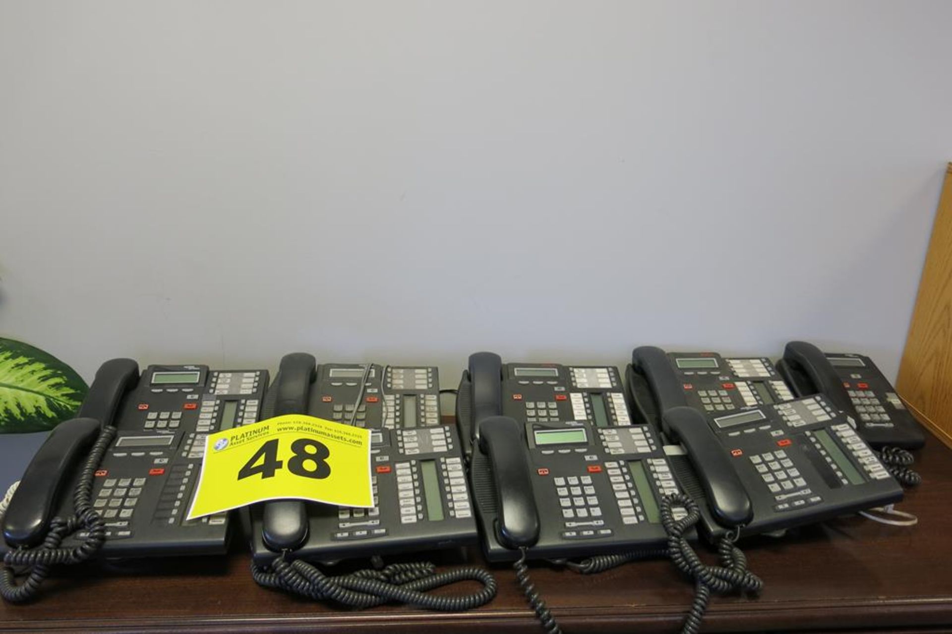 NORTEL, BCM50, PHONE SYSTEM WITH (9) HANDSETS