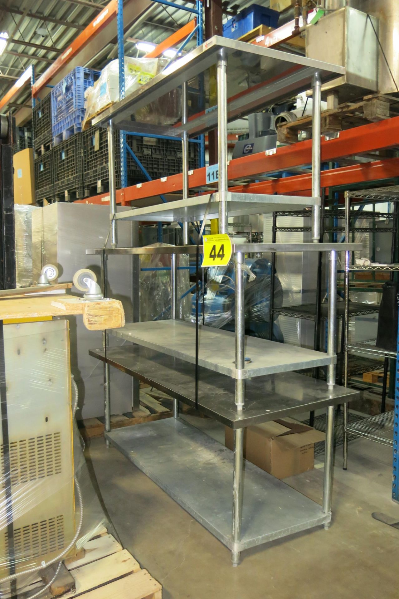 LOT OF (3) STAINLESS STEEL, TABLES - Image 2 of 12
