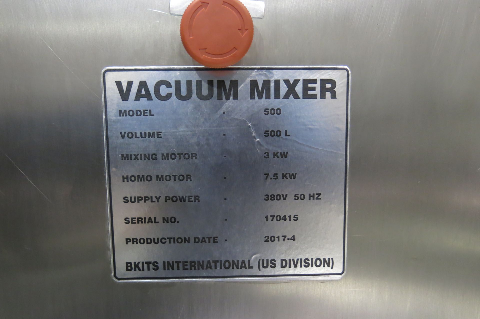 JINZONG MACHINE, 500 LITRE, TILTING VACUUM HOMOGENIZING EMULSIFIER - Image 27 of 31