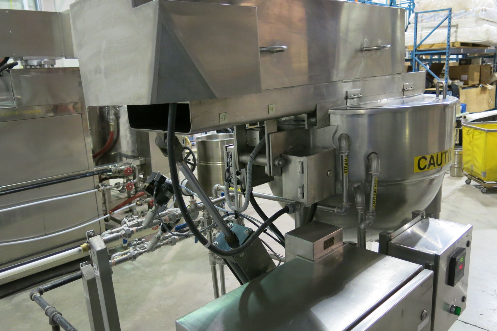 LEE, 50D9MT, STAINLESS STEEL, 50 GALLON, DOUBLE MOTION, JACKETED, VACUUM MIXING KETTLE - Image 7 of 17