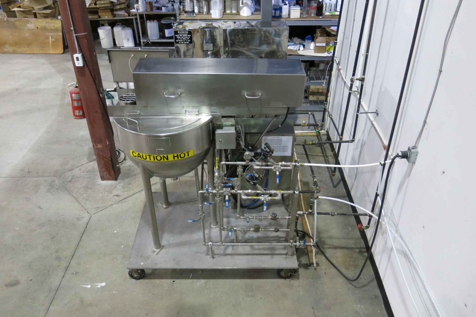 LEE, 50D9MT, STAINLESS STEEL, 50 GALLON, DOUBLE MOTION, JACKETED, VACUUM MIXING KETTLE - Image 8 of 17