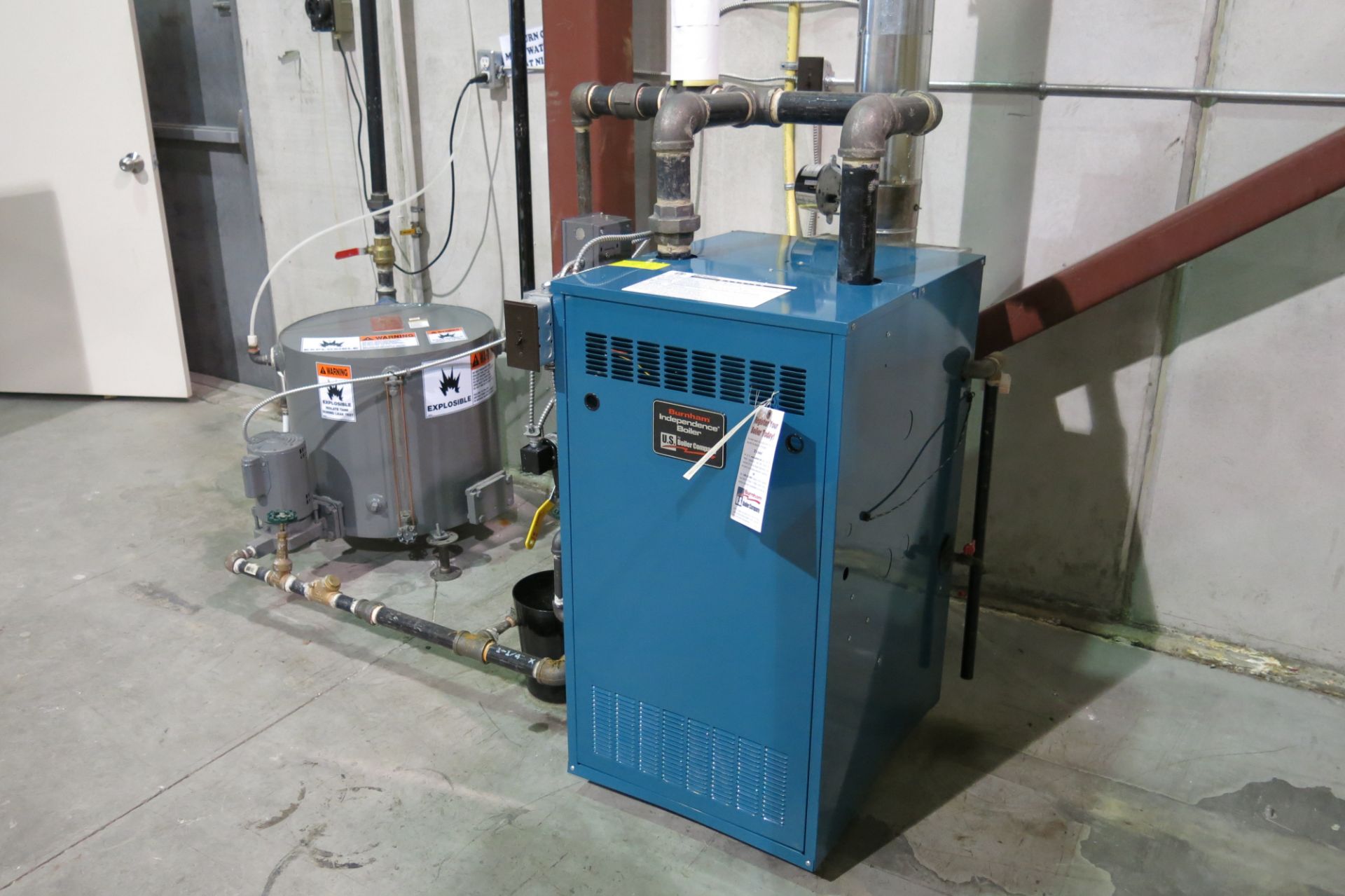 US BOILER COMPANY, PIN5SNI-ME2, 86,000 BTU, NATURAL GAS BOILER, 2013, S/N 65409684, CONDENSATE