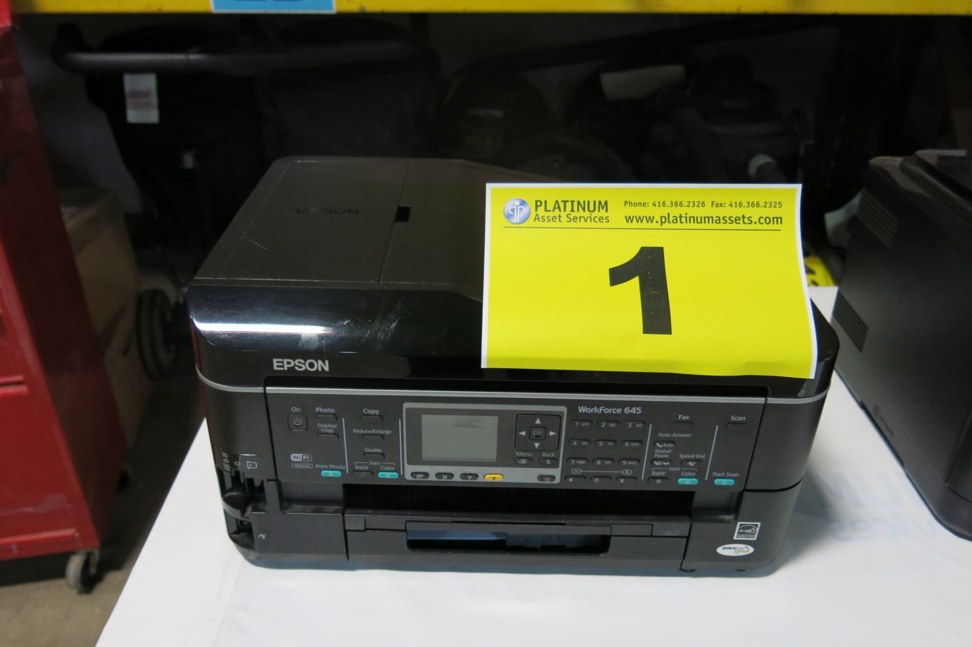 EPSON, WORKFORCE 645, WIRELESS ALL IN ONE COLOUR INKJET PRINTER, S/N PJNY001927 - Image 2 of 3
