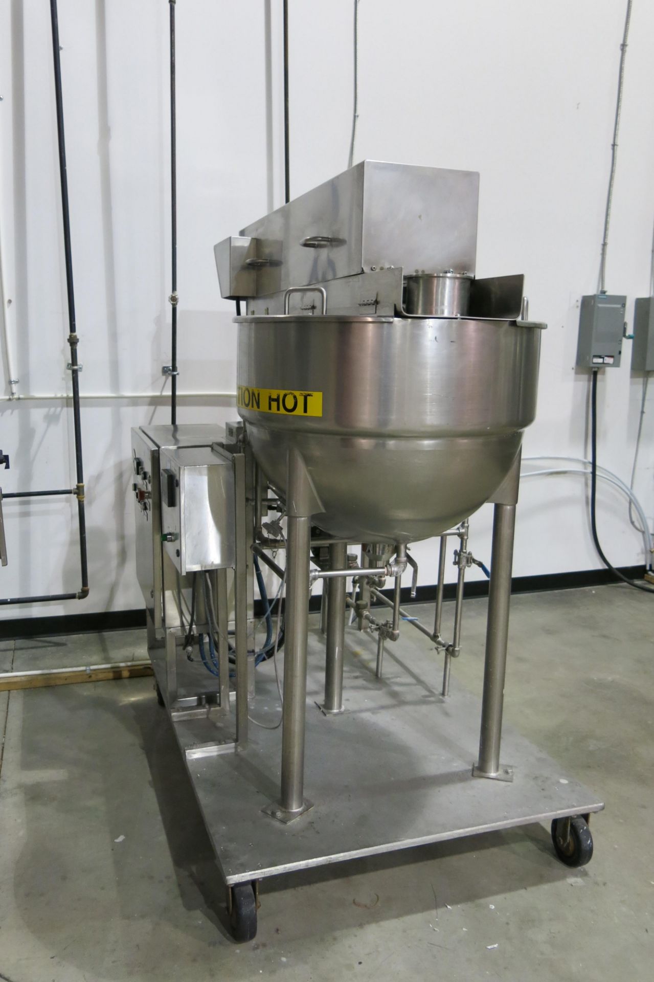 LEE, 50D9MT, STAINLESS STEEL, 50 GALLON, DOUBLE MOTION, JACKETED, VACUUM MIXING KETTLE - Image 2 of 17