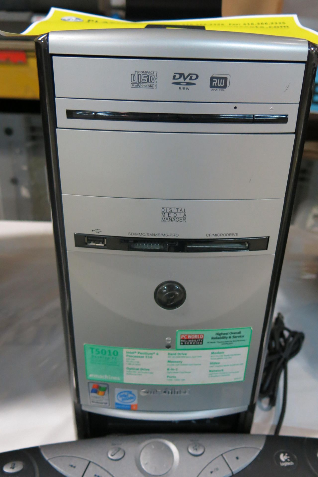 EMACHINES, T5010, DESKTOP COMPUTER, WINDOWS XP OPERATING SYSTEM, 512 MB MEMORY WITH HNC, COMPUTER - Image 3 of 4