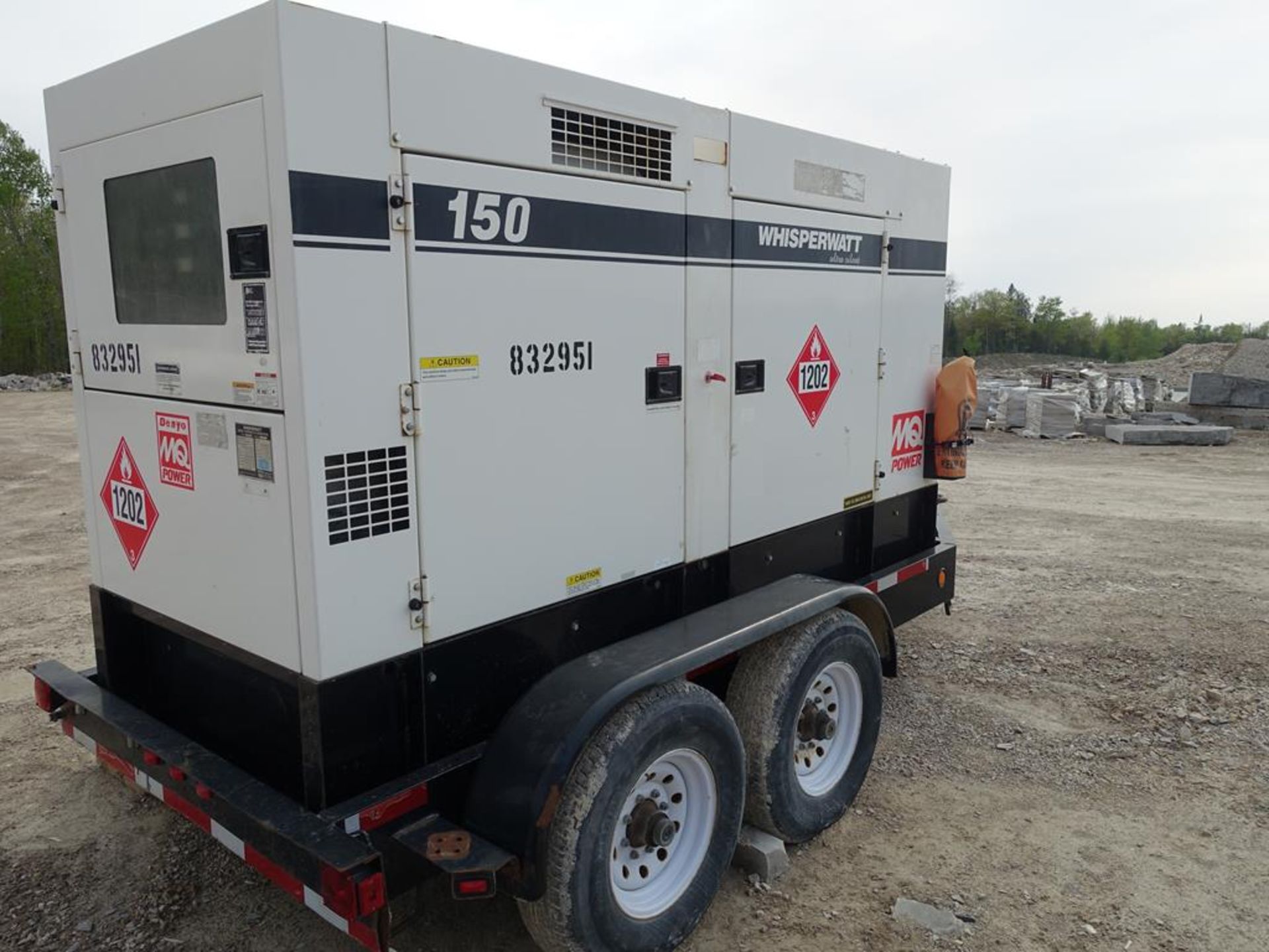 MULTIQUIP, WHISPERWATT, ULTRA SILENT, 150 KVA, TRAILER MOUNTED, DIESEL GENERATOR, 2335 HOURS, 2015 - Image 5 of 15