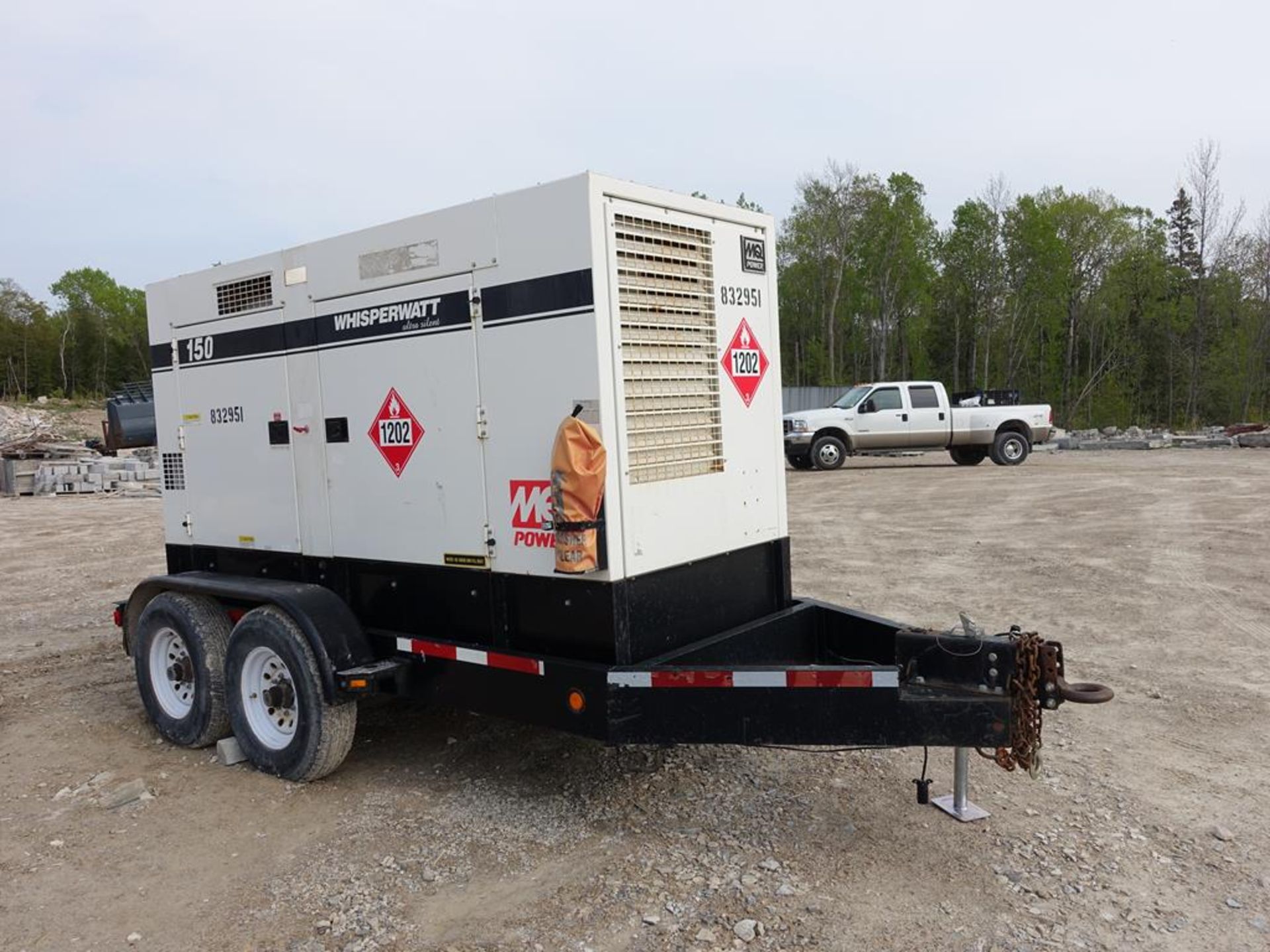 MULTIQUIP, WHISPERWATT, ULTRA SILENT, 150 KVA, TRAILER MOUNTED, DIESEL GENERATOR, 2335 HOURS, 2015 - Image 6 of 15