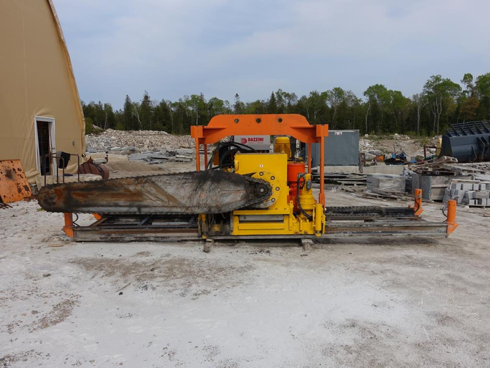 DAZZINI, QS4000D, STONE CHAINSAW, 4 METRE MAXIMUM CUTTING LENGTH, 857 HOURS, S/N 2260417, 2017 - Image 4 of 7