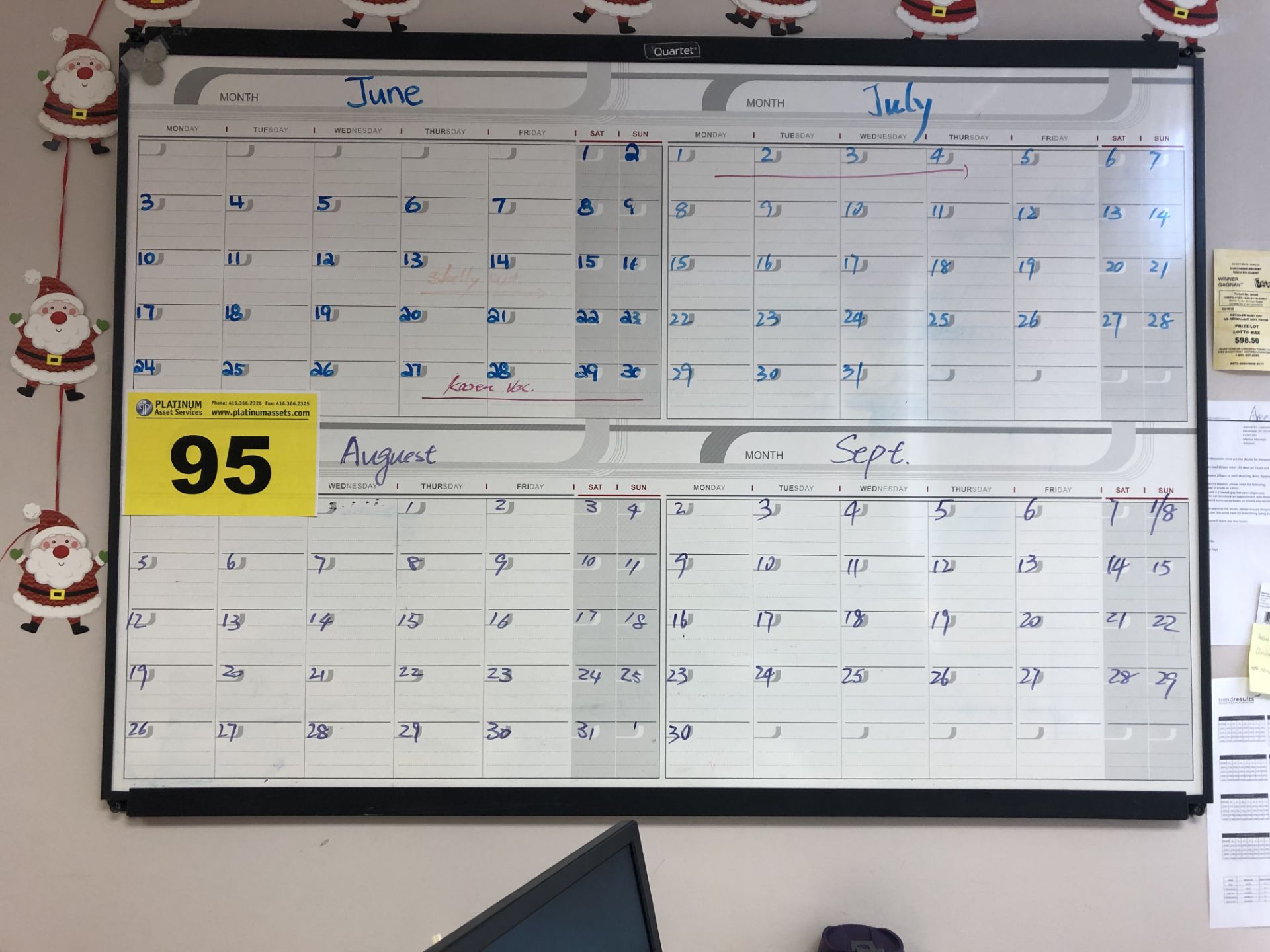 DRY ERASE CALENDAR