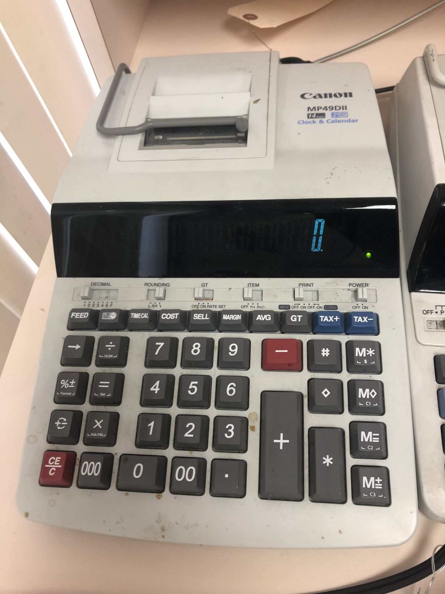 LOT OF (3) SHARP AND CANON, PRINTING CALCULATORS - Image 4 of 4