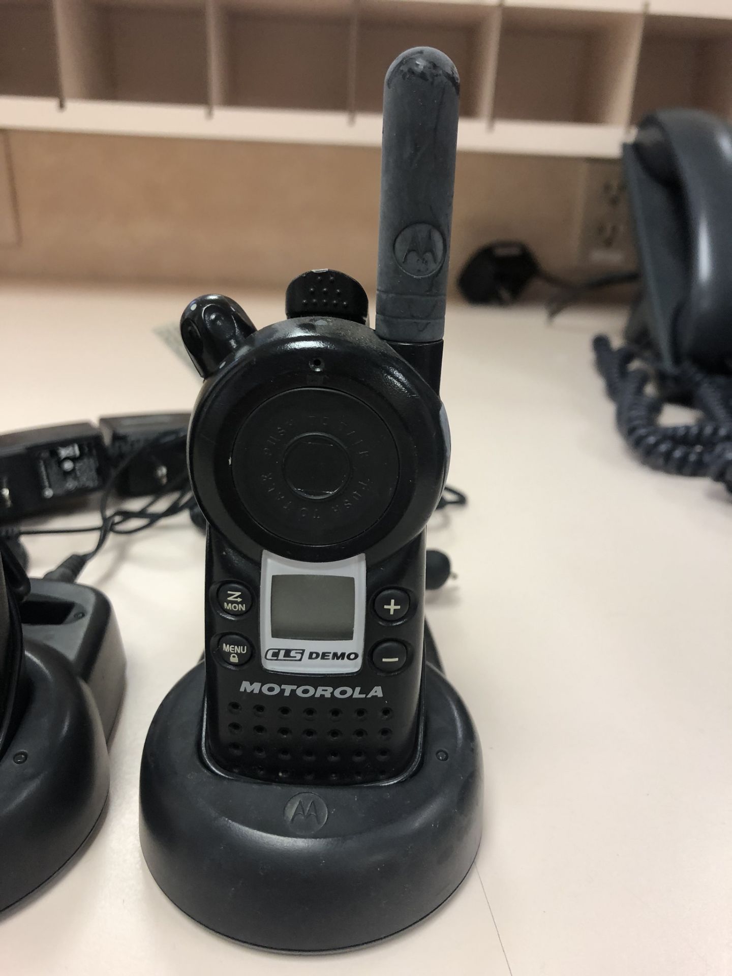 LOT OF (2) MOTOROLA, CLS, TWO-WAY RADIO WITH CHARGING STATION - Image 2 of 3