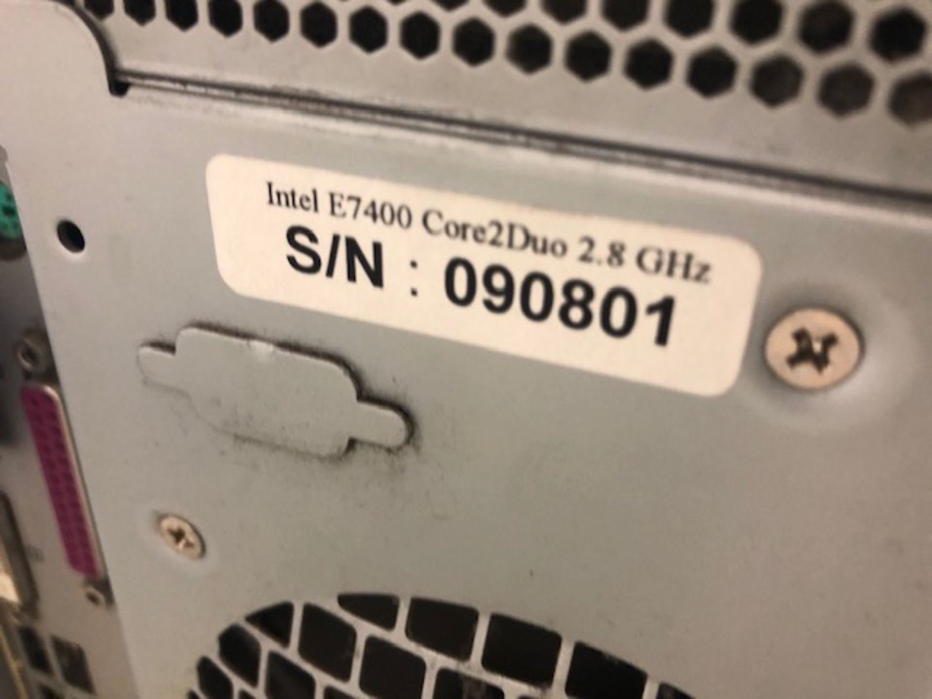 LG, DEKSTOP COMPUTER, INTEL 2DUO, CPU E7400 @ 2.8 GHZ, 2 GB RAM, WINDOWS 10 OPERATING SYSTEM, S/N - Image 5 of 5