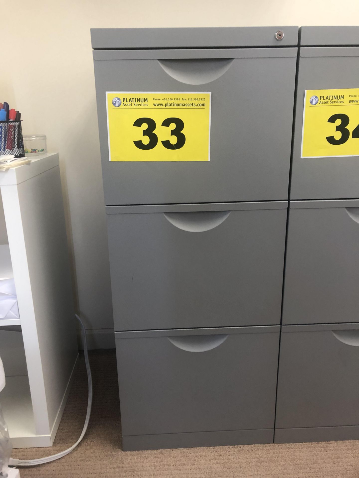 THREE-DRAWER FILING CABINET