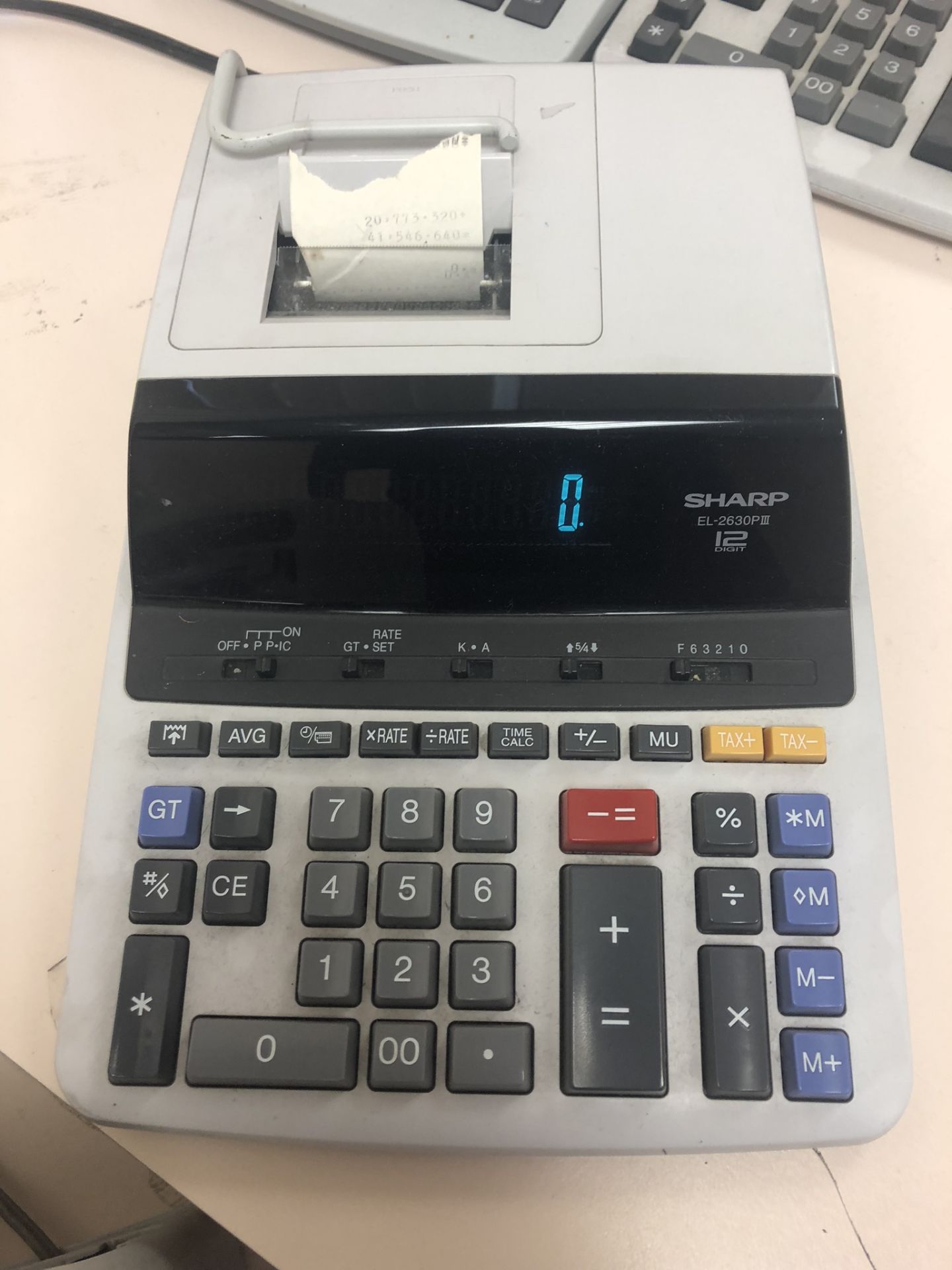 LOT OF (3) SHARP AND CANON, PRINTING CALCULATORS - Image 2 of 4