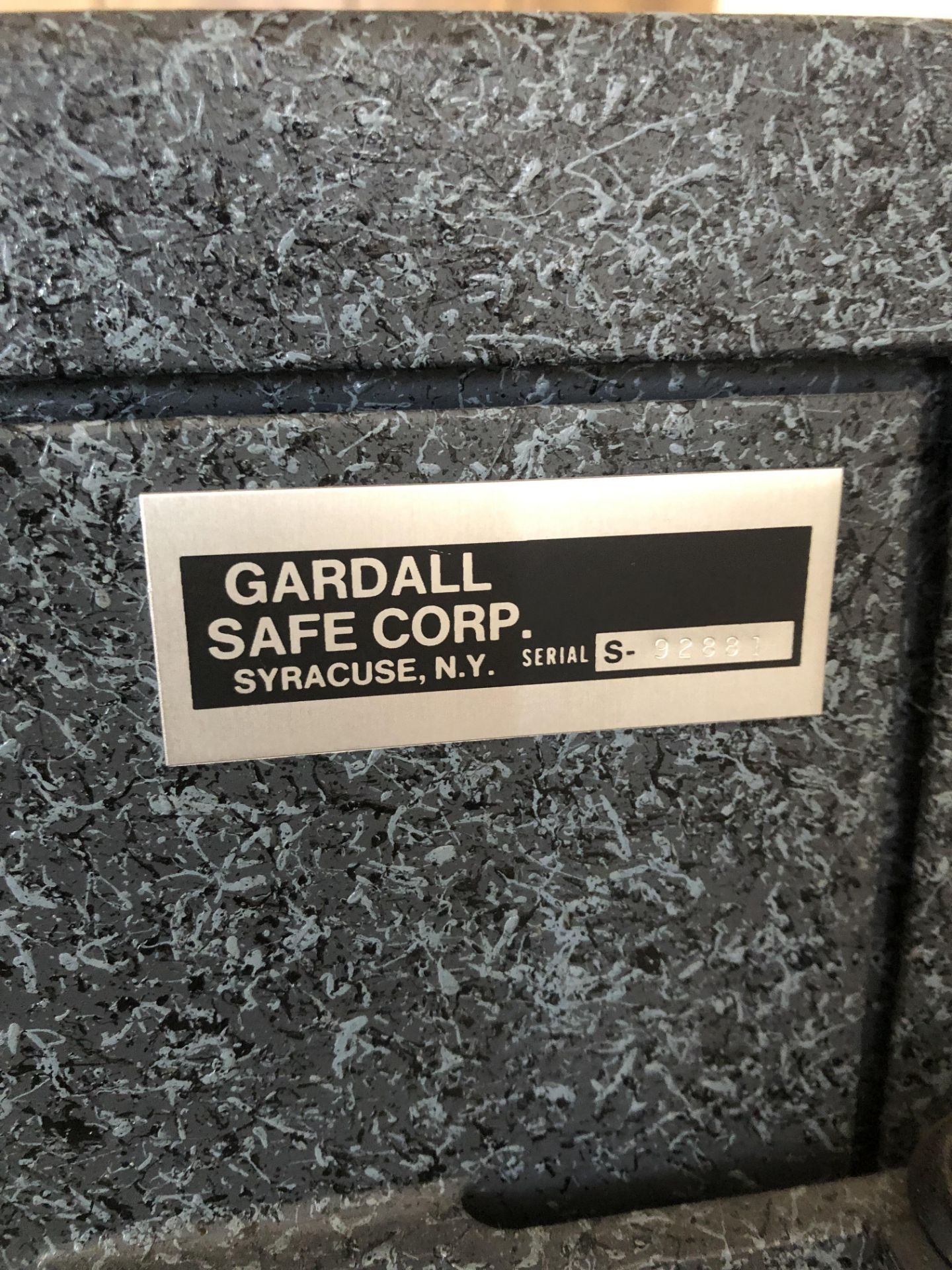 GARDALL, FIRE-RESISTANT SAFE, CLASS 350, S/N 92881 - Image 3 of 5