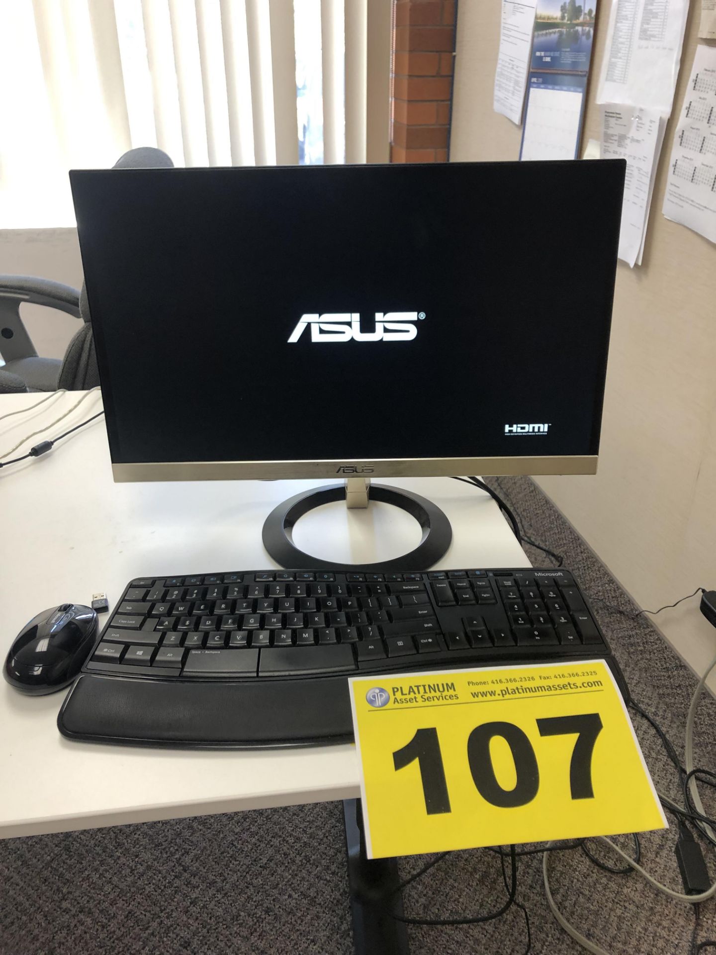 ASUS, VZ229, 22", LED COLOUR MONITOR, 2017, S/N H7LMR039009