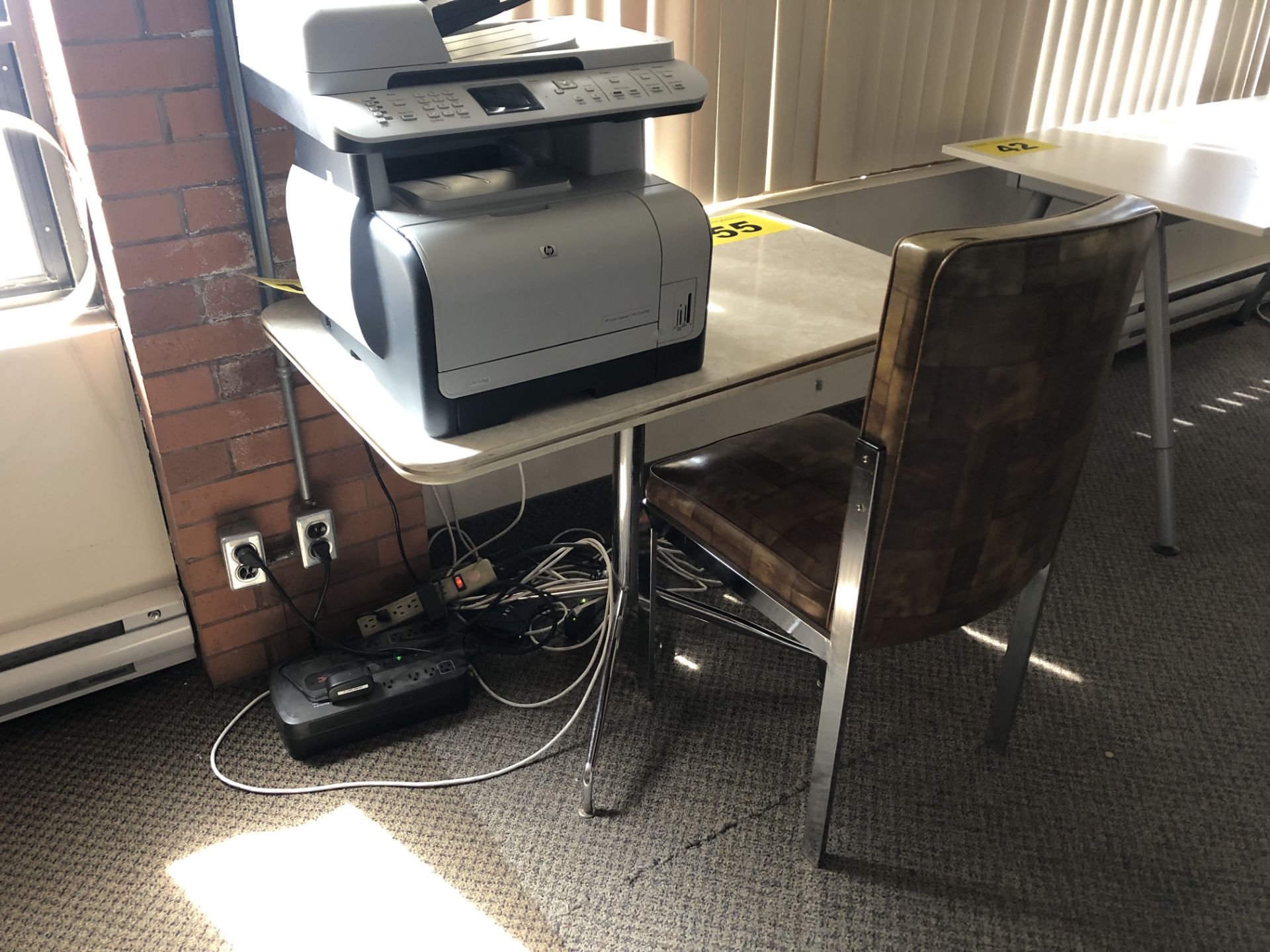 METAL DESK WITH CHAIR