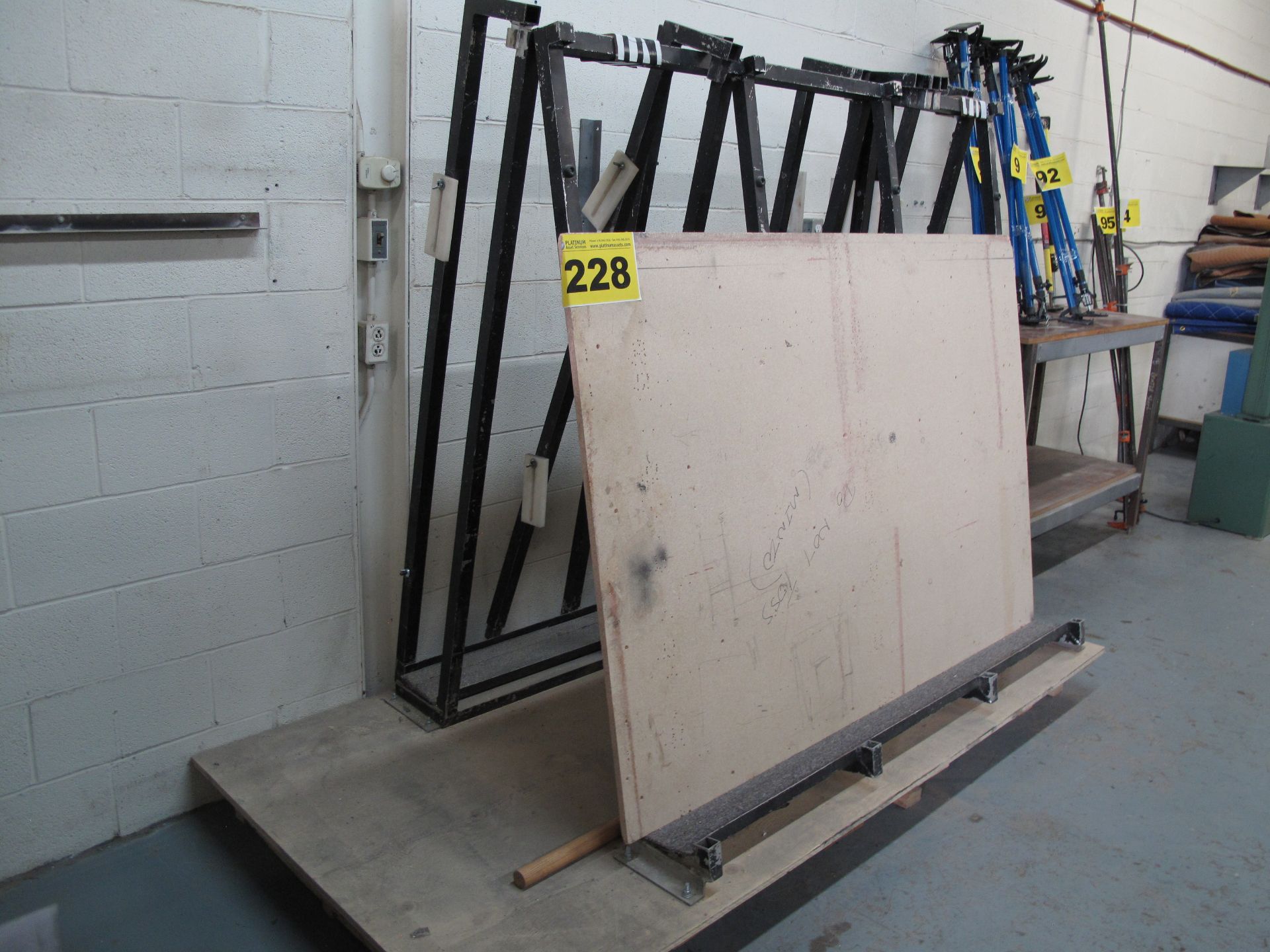 SKID MOUNTED, DOUBLE SIDED, GLASS RACK