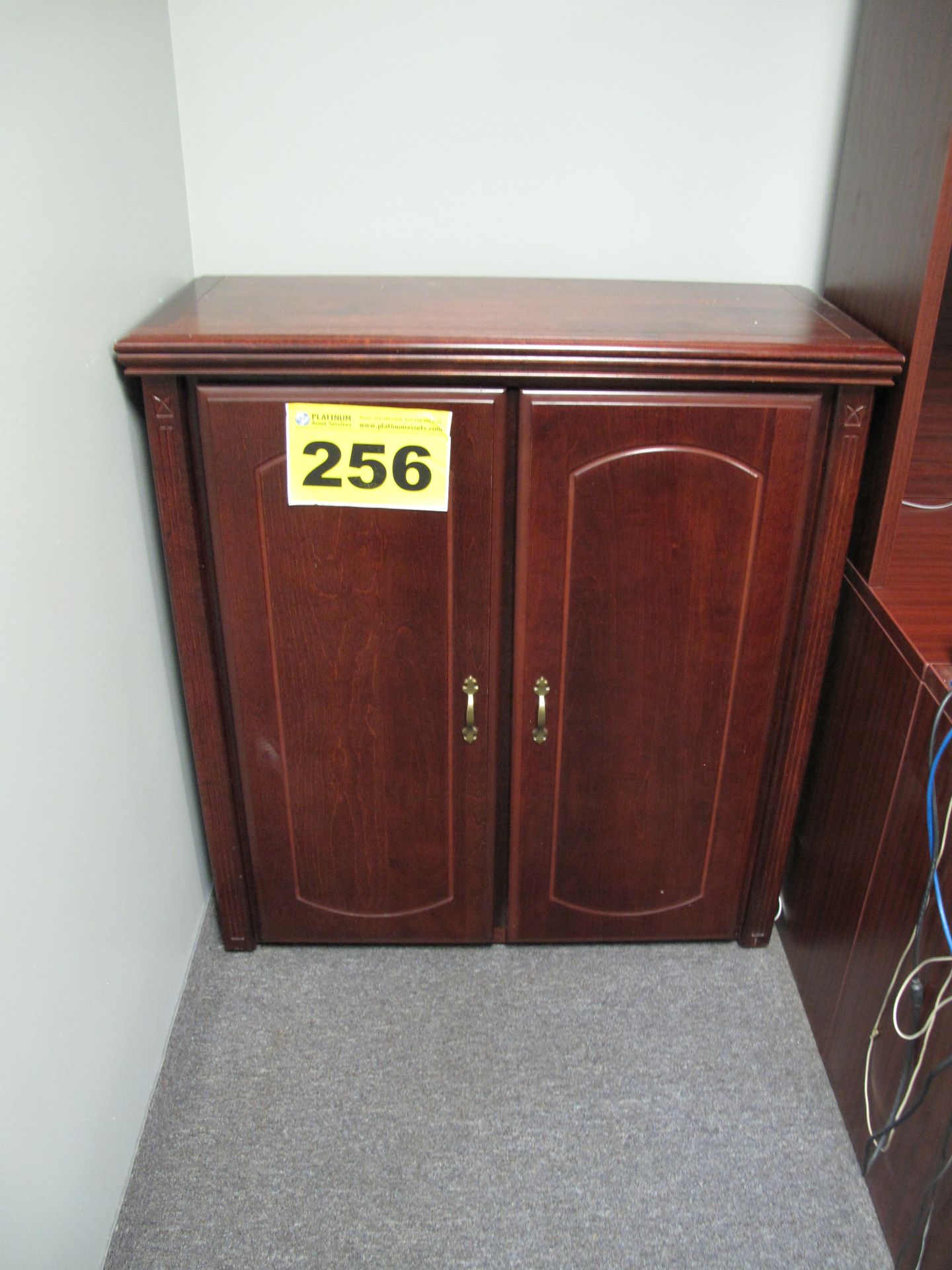 DARK CHERRY, TWO-DOOR CABINET