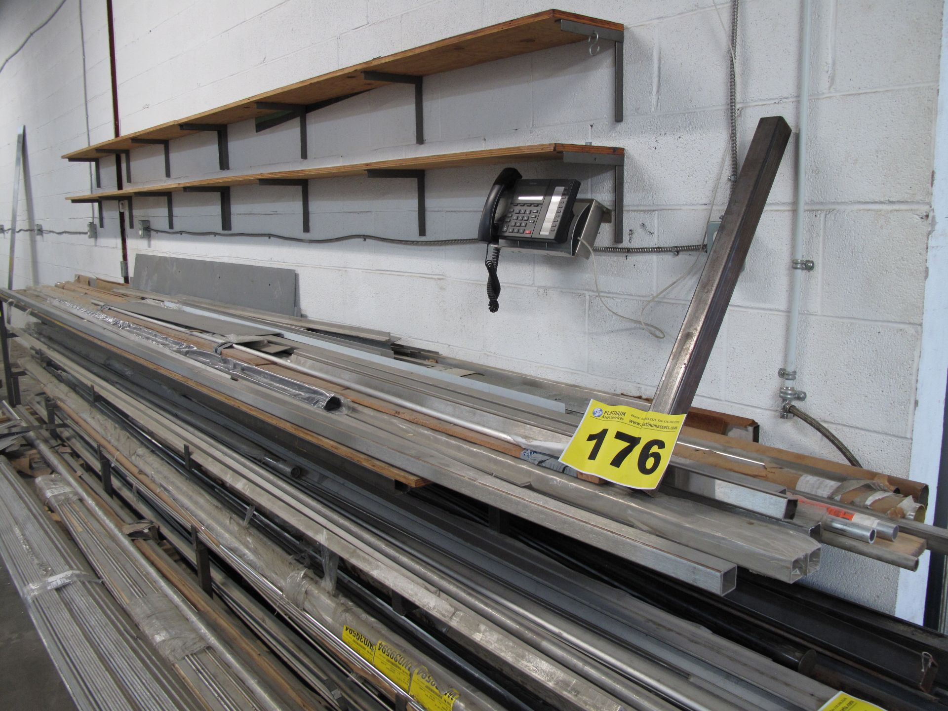 LOT OF STAINLESS SHEETS, SQUARE TUBE & FLAT STOCK