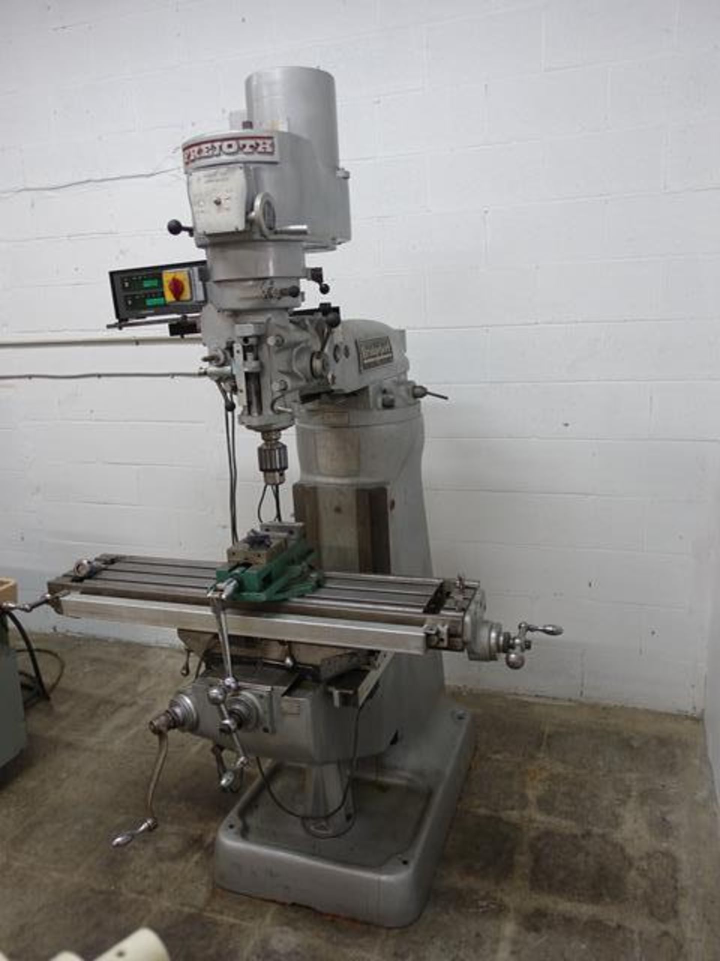 BRIDGEPORT, 79457, 9" X 42", TURRET MILL WITH MITUTOYO DIGITAL READOUT (RIGGING $250) - Image 2 of 7