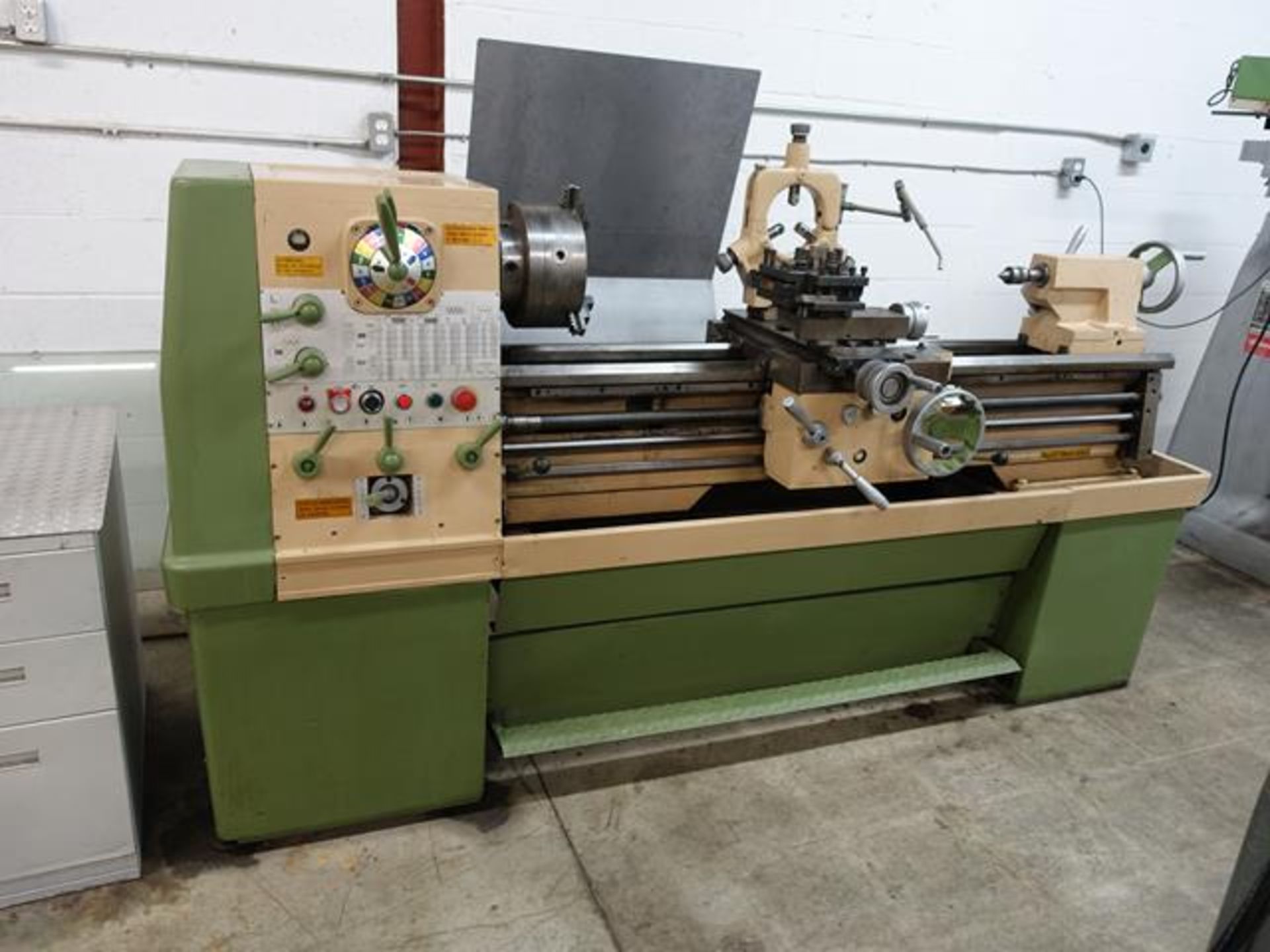 COLCHESTER, GAP BED ENGINE LATHE, 18" X 48", 2.25" SPINDLE BORE, STEADY AND FOLLOW RESTS, WITH