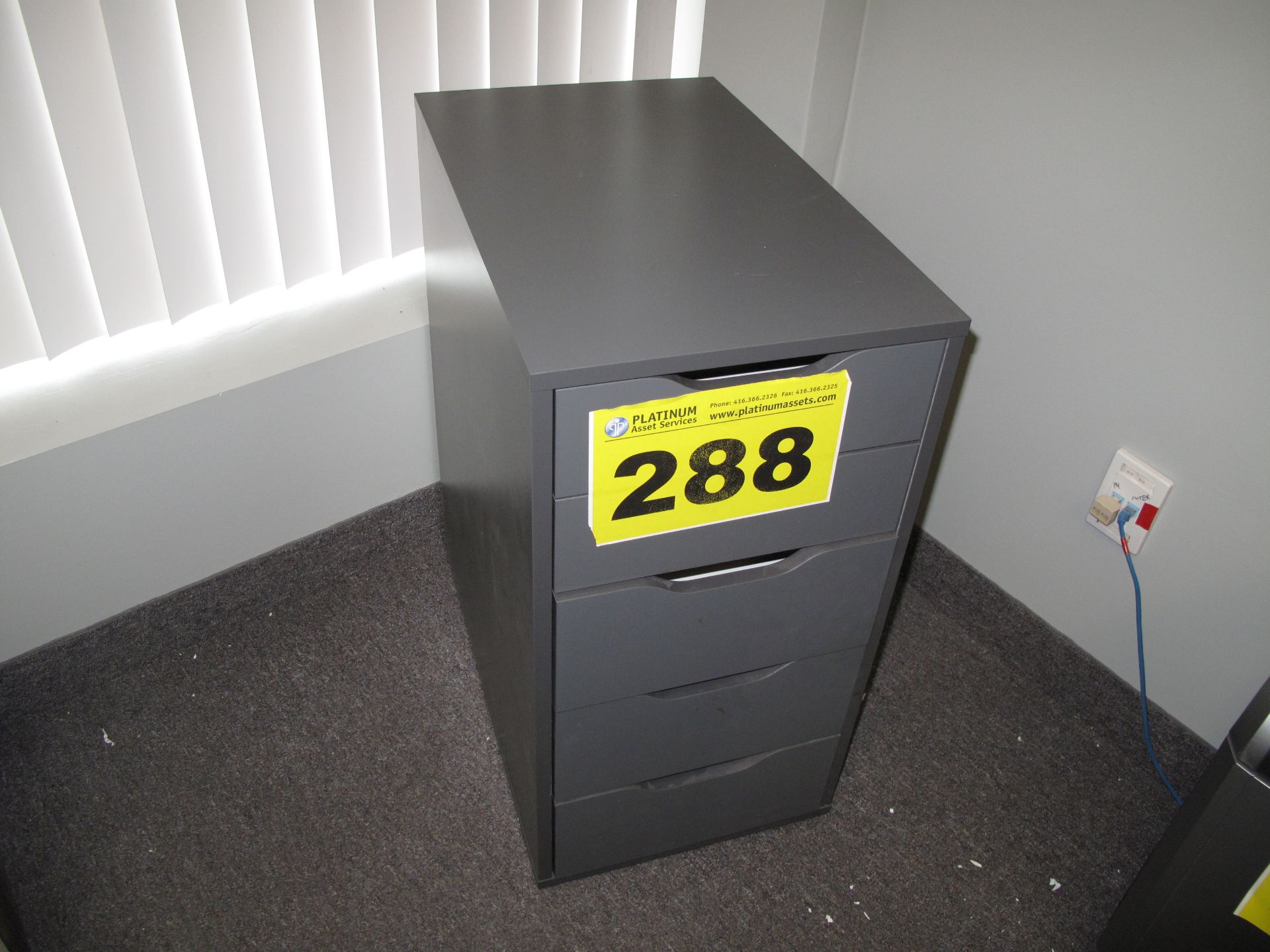 FIVE-DRAWER, FILING CABINET