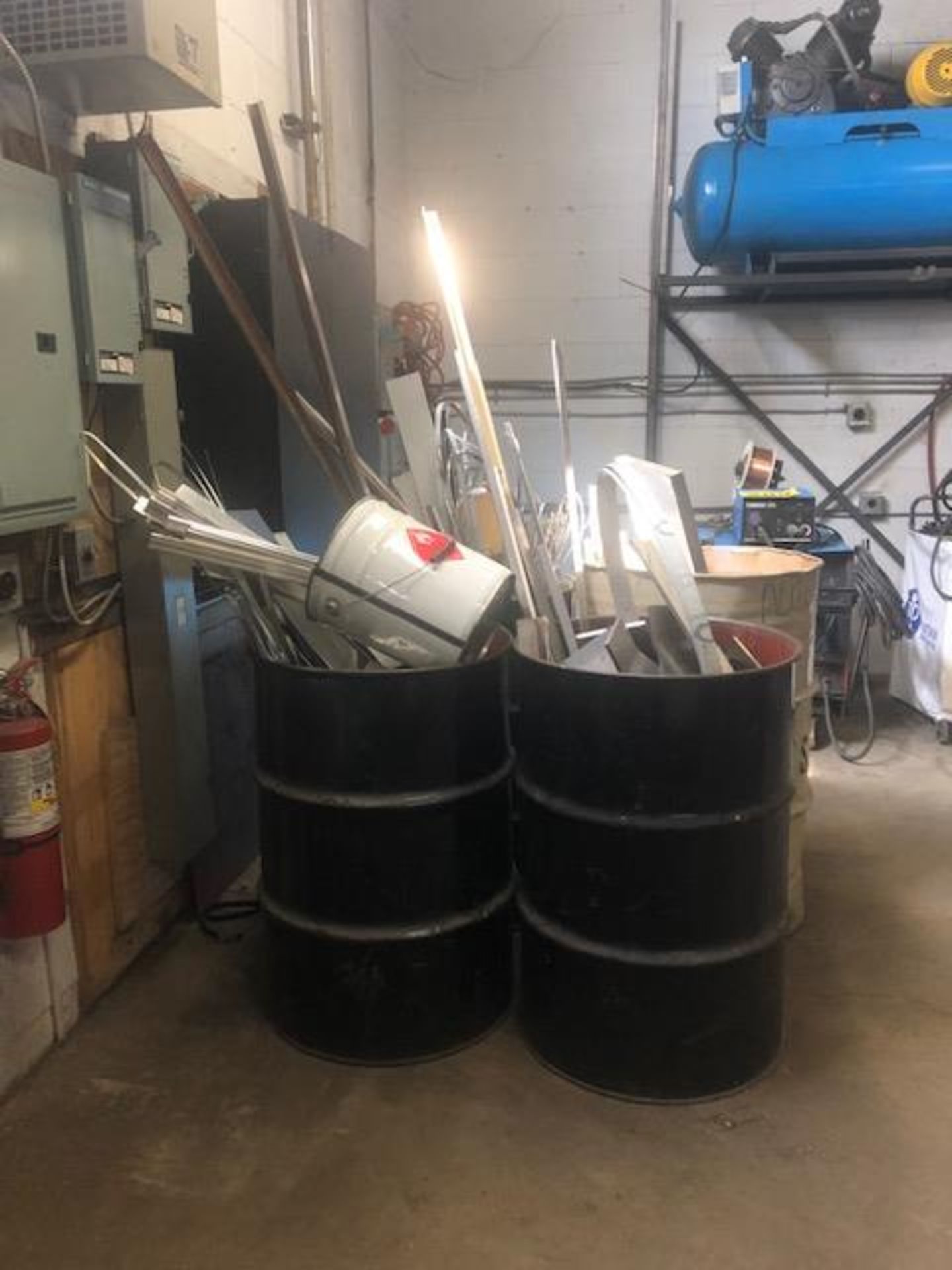 LOT OF (4) BINS OF SCRAP METAL