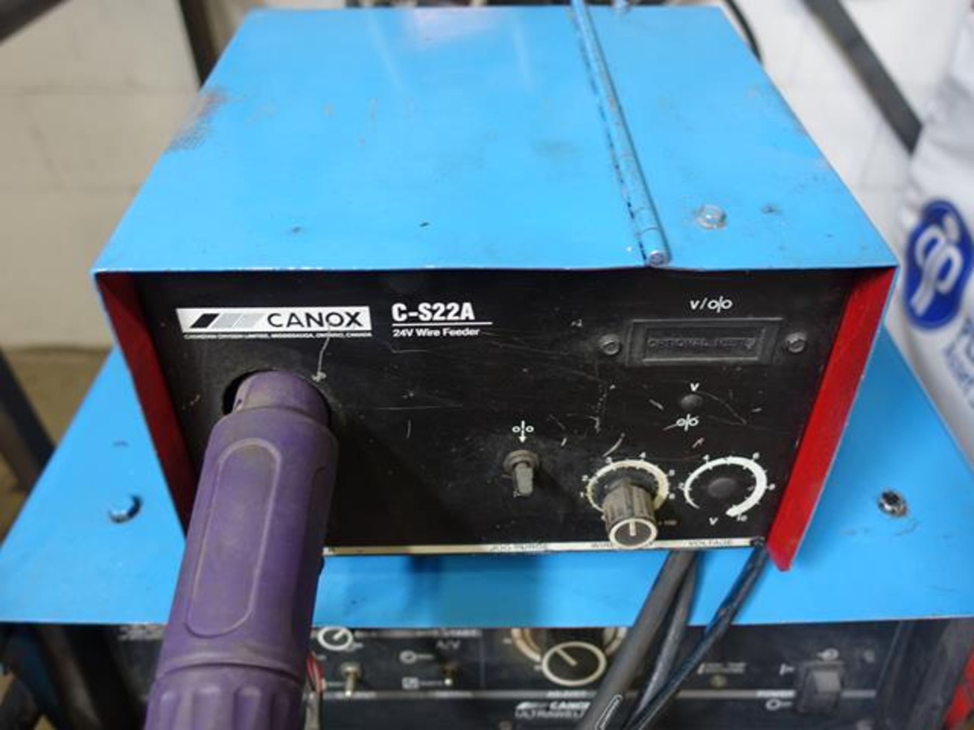 CANOX, ULTRAWELD 302, 3OOAMP, MIG WELDER WITH POWERFEED, S/N KH567462 WITH CANOX, C-S22, MIG WIRE - Image 4 of 5
