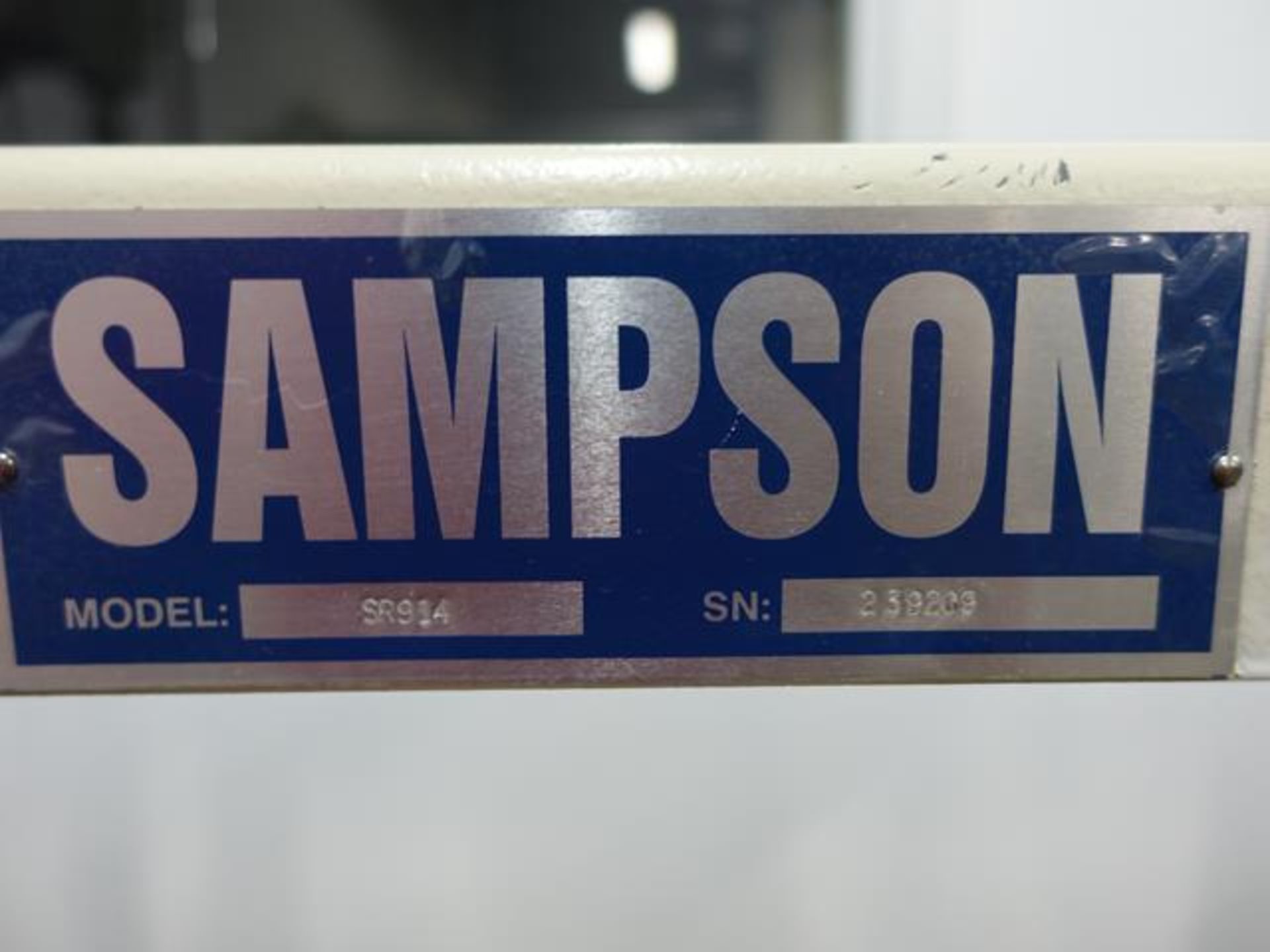 SAMPSON, SR914, 36", HAND ROLLS, S/N 239209 - Image 3 of 3