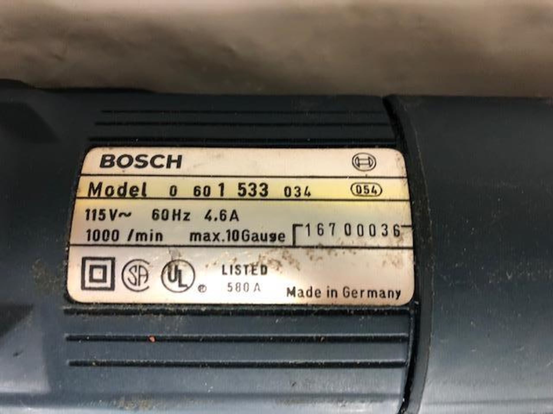 BOSCH, 1533, 110 V AC, ELECTRIC SHEET NIPPER, 10 GAUGE MAX. - Image 3 of 4