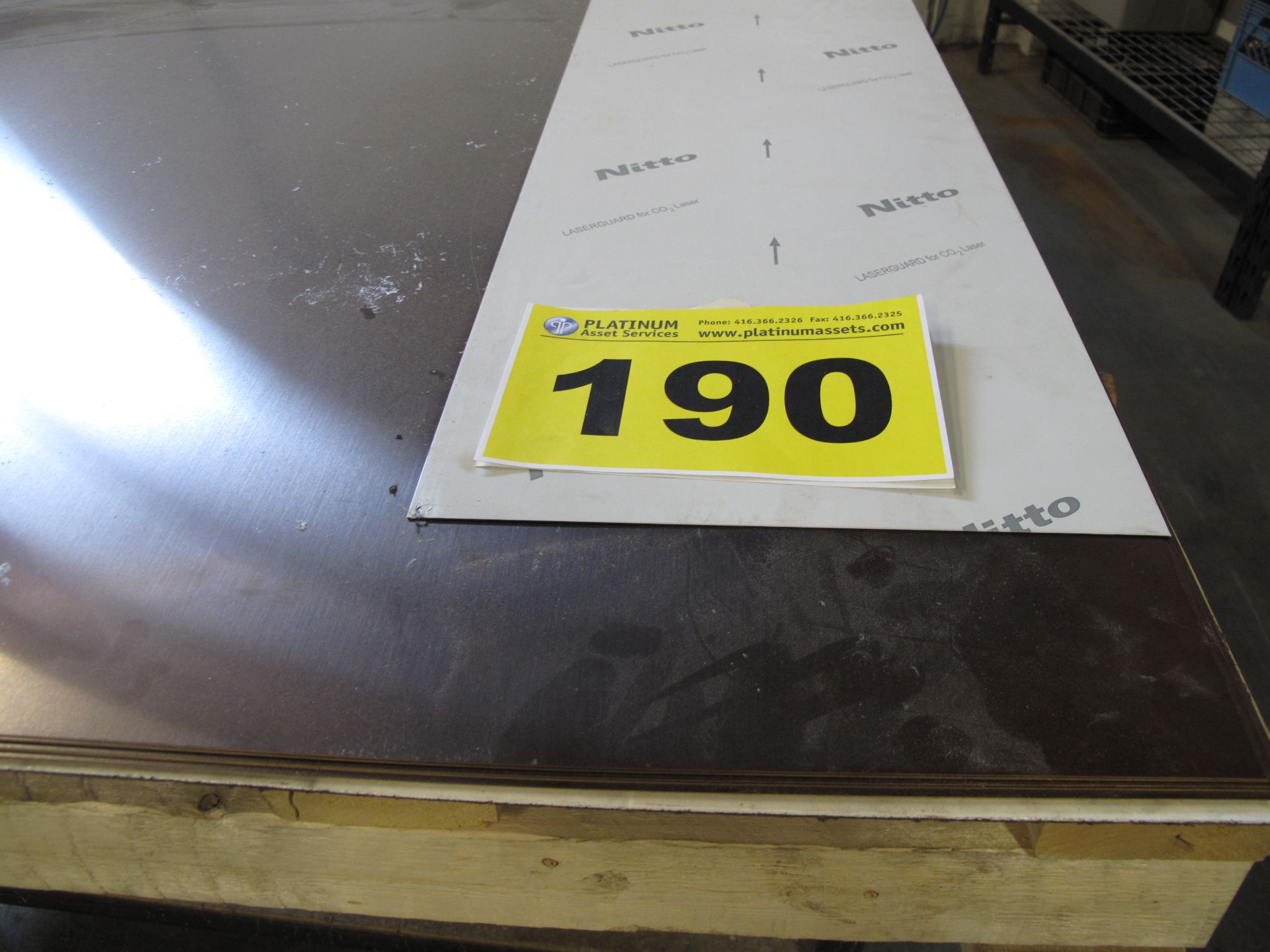 LOT OF (6) 20 GA., 48" X 120", STAINLESS STEEL SHEETS