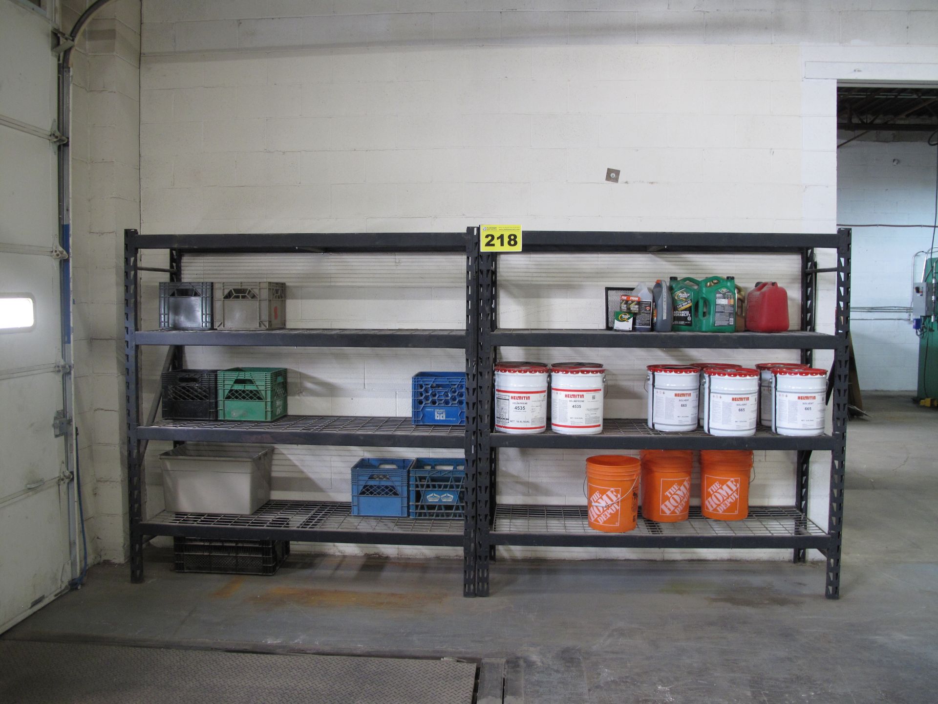 LOT OF (2) METAL RACKING, 6' X 2 'X 8' SECTIONS
