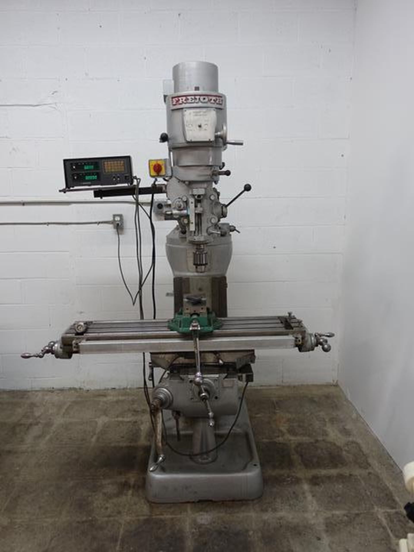 BRIDGEPORT, 79457, 9" X 42", TURRET MILL WITH MITUTOYO DIGITAL READOUT (RIGGING $250)