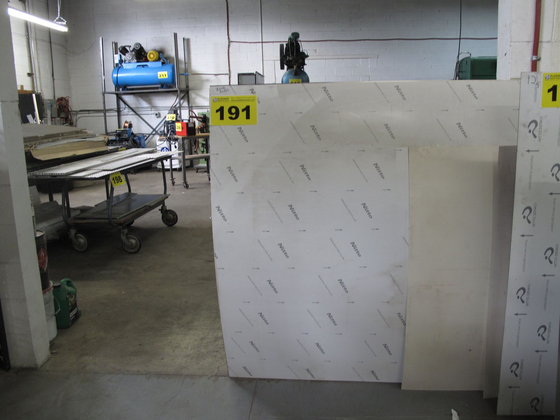 LOT OF (6) 20 GA., 60" X 120", SHEET STAINLESS STEEL