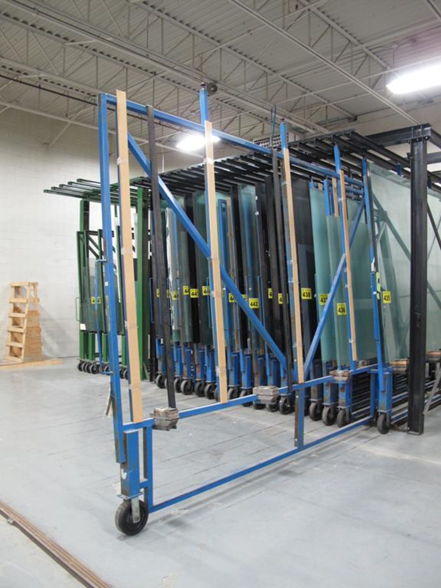 BROMER, 18 DRAWER, GLASS STORAGE SYSTEM, MAX GLASS SIZE 96" T X 140" LONG, MAX CAPACITY 4500 LBS. - Image 2 of 5